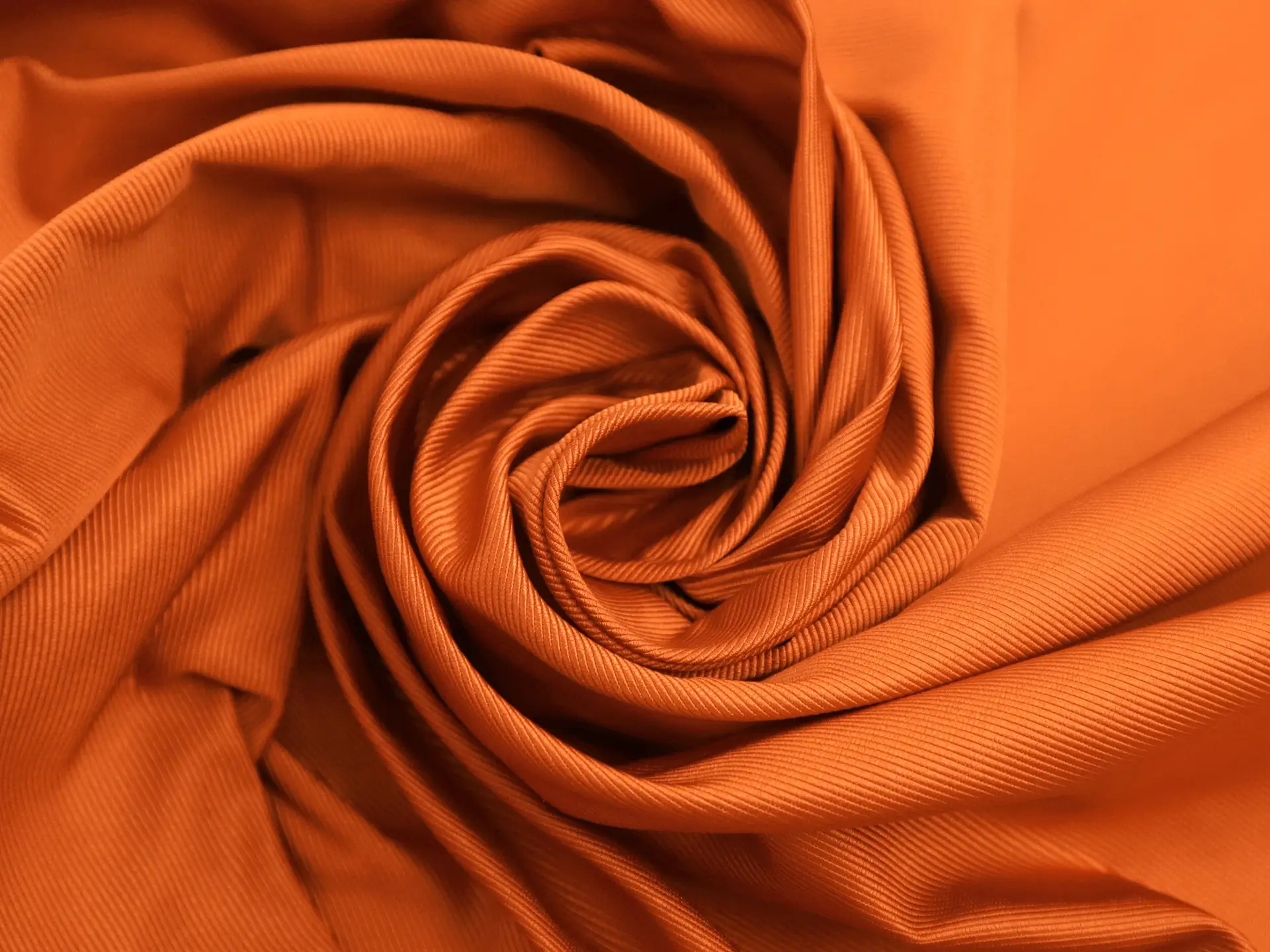 Silk Faille in Pumpkin