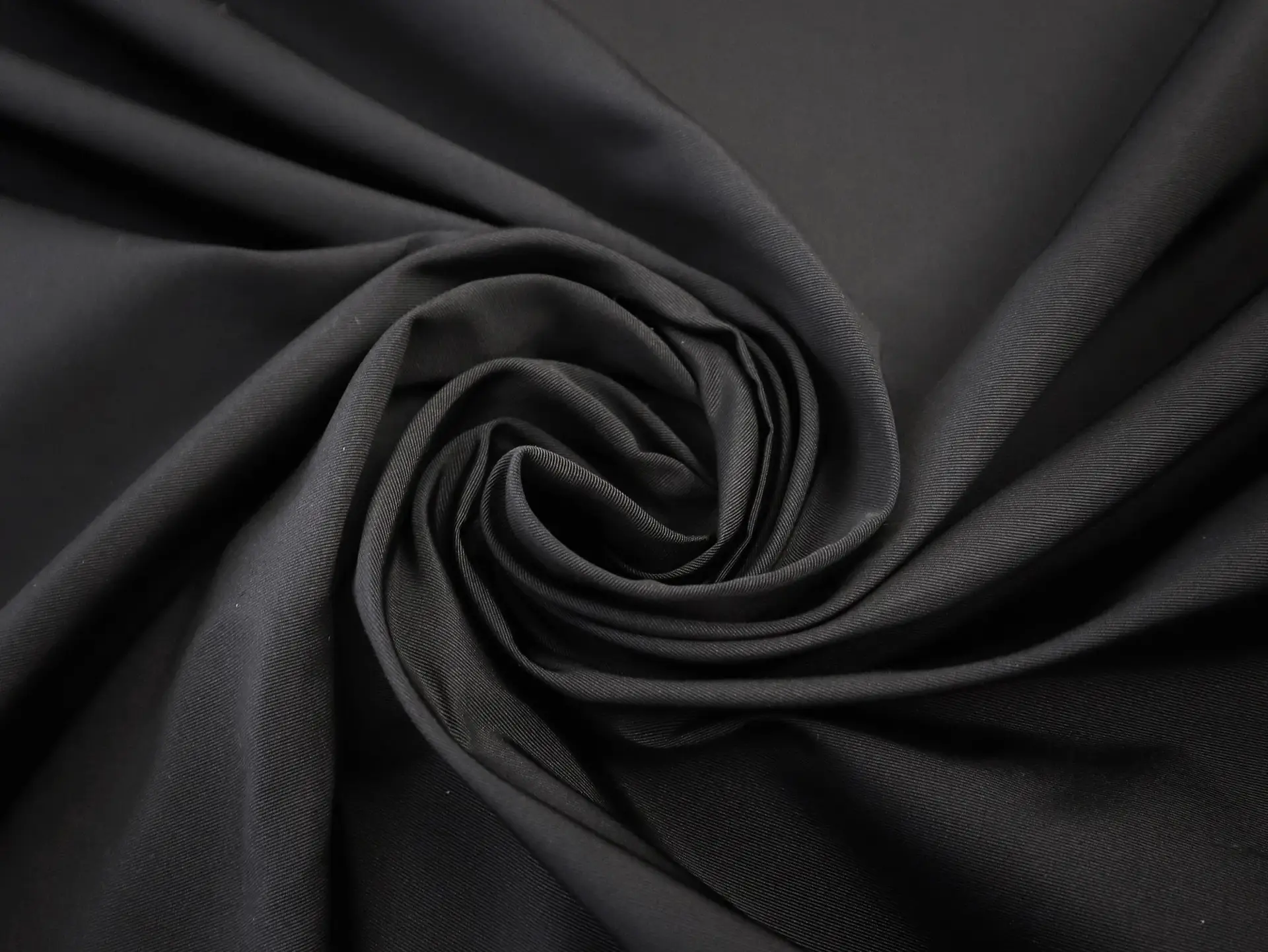 Silk Gros de Londres with a Bounce Finish in Charcoal