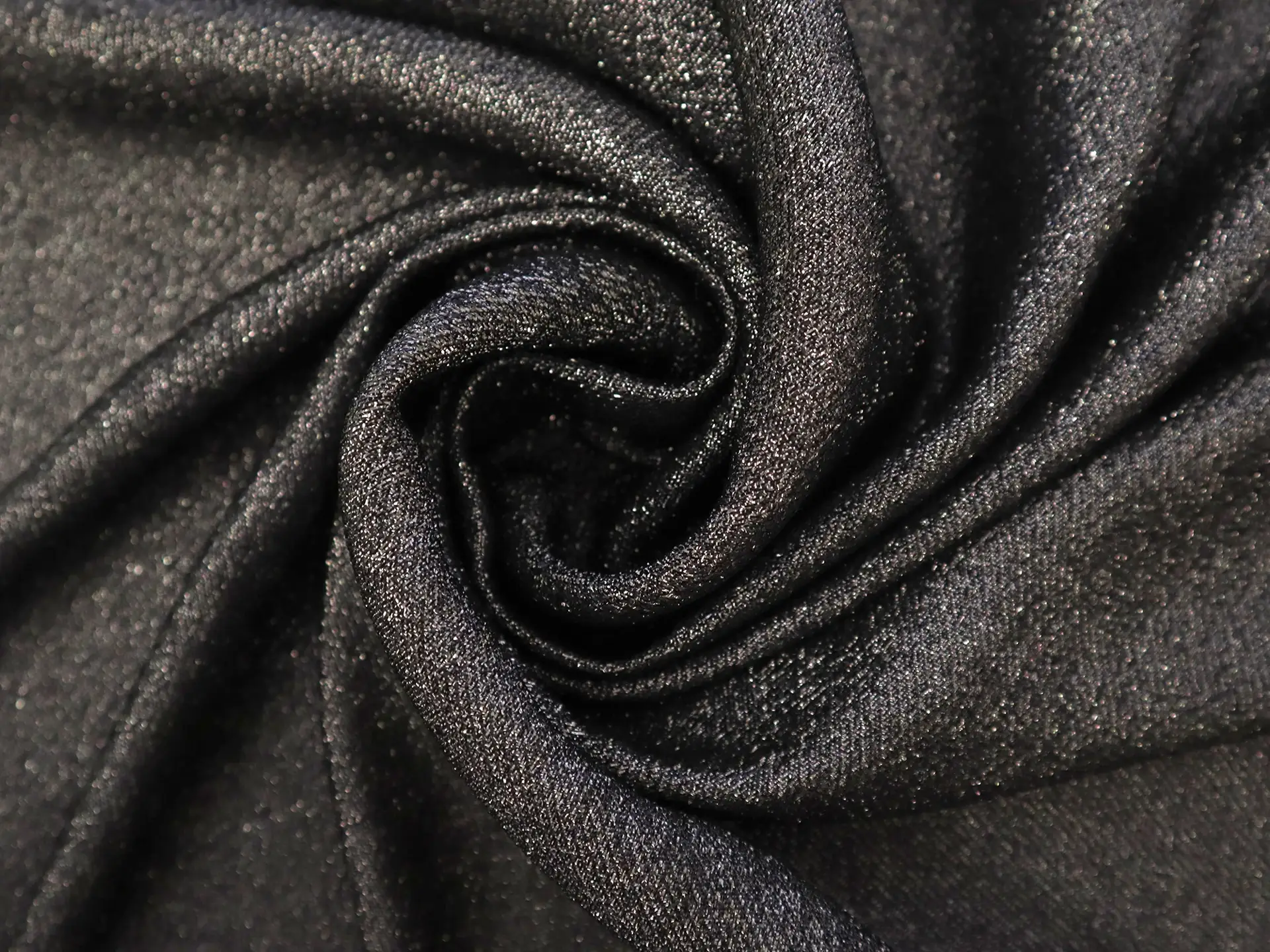Metallic Cotton and Nylon Blend Crepe 