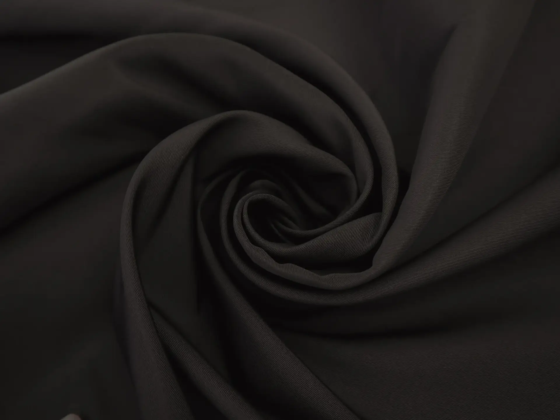 100% Silk Gros De Londres in Chocolate