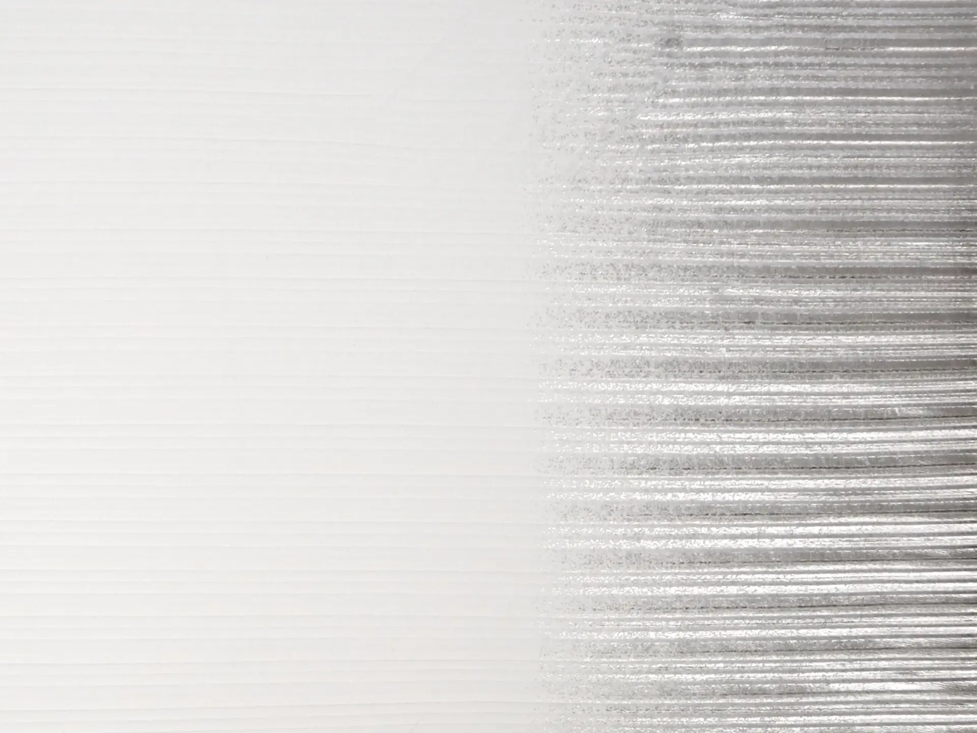 Pleated Tulle with Silver Foil on White