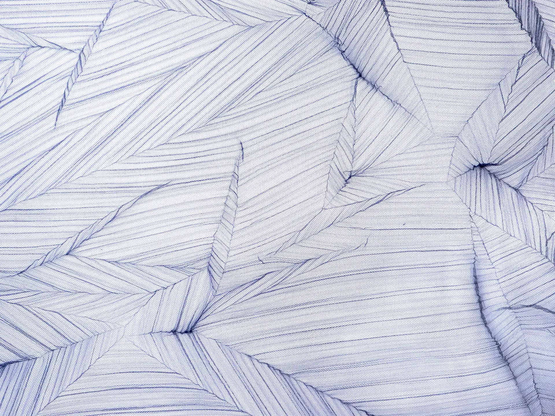 Crushed Polyester Tulle in Navy