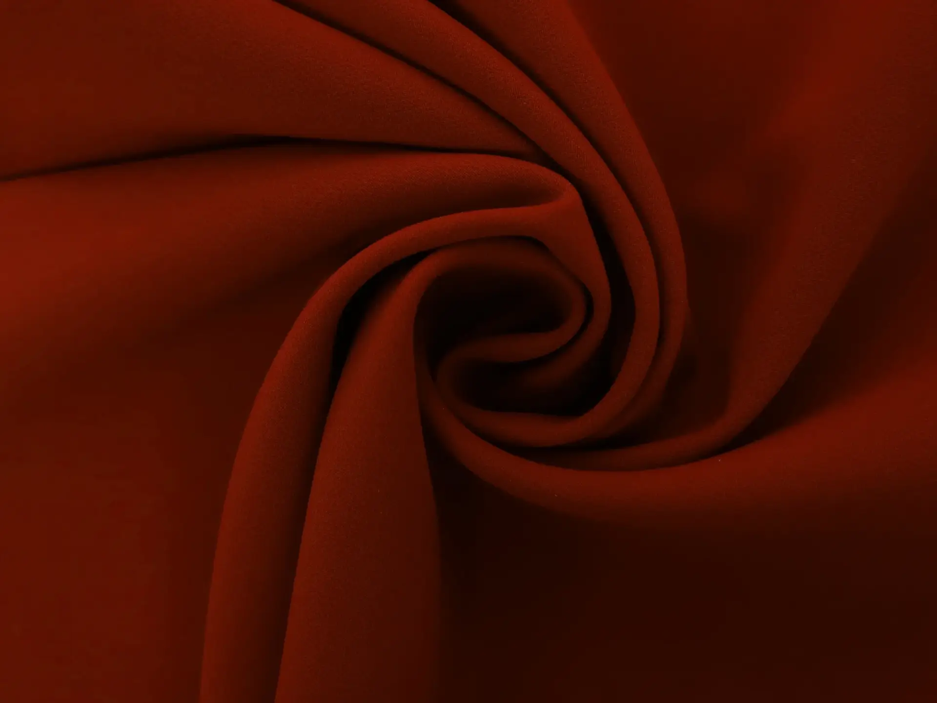 Polyester Stretch Crepe in Dark Red