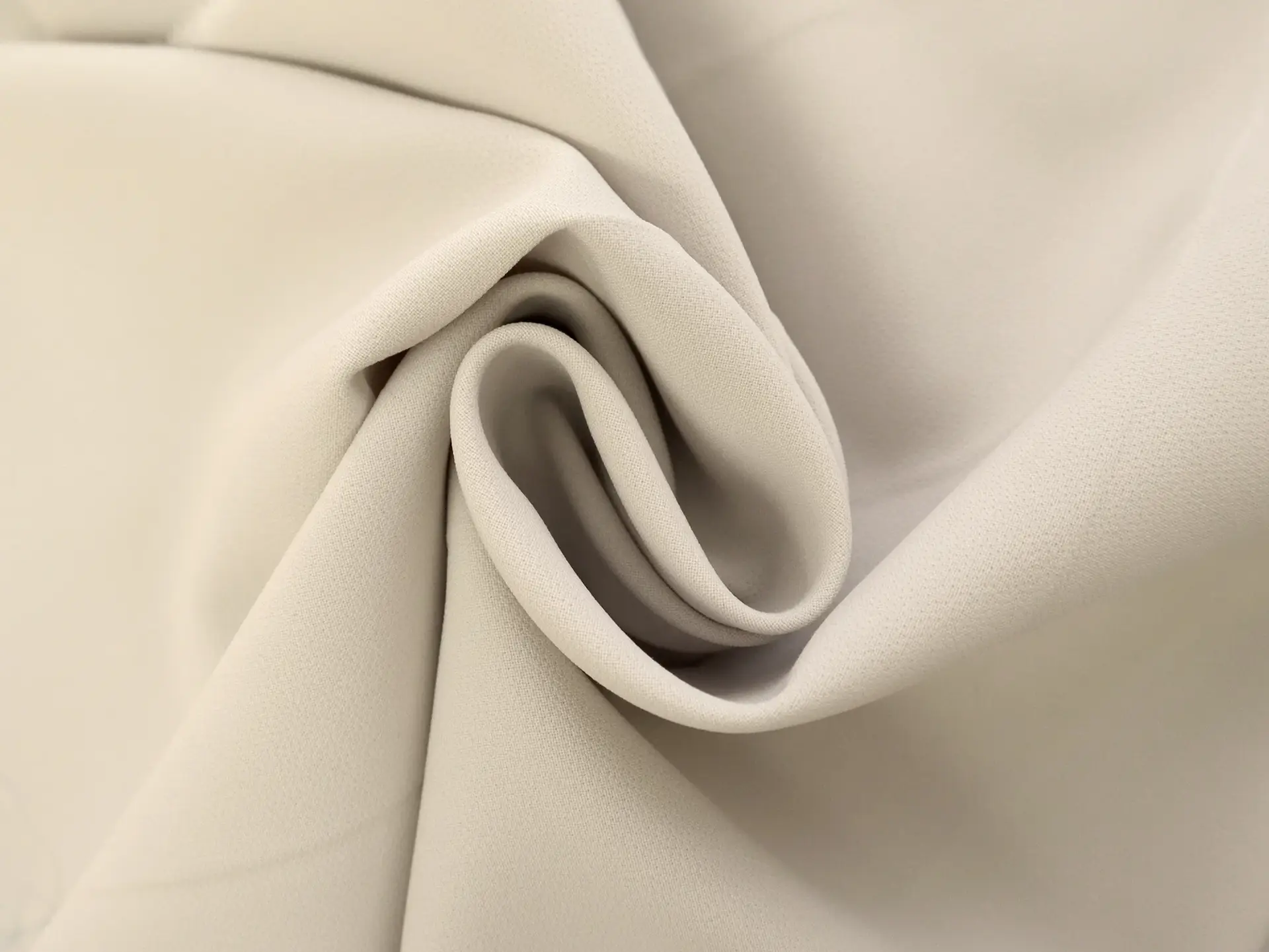 Polyester Stretch Crepe in Pearl