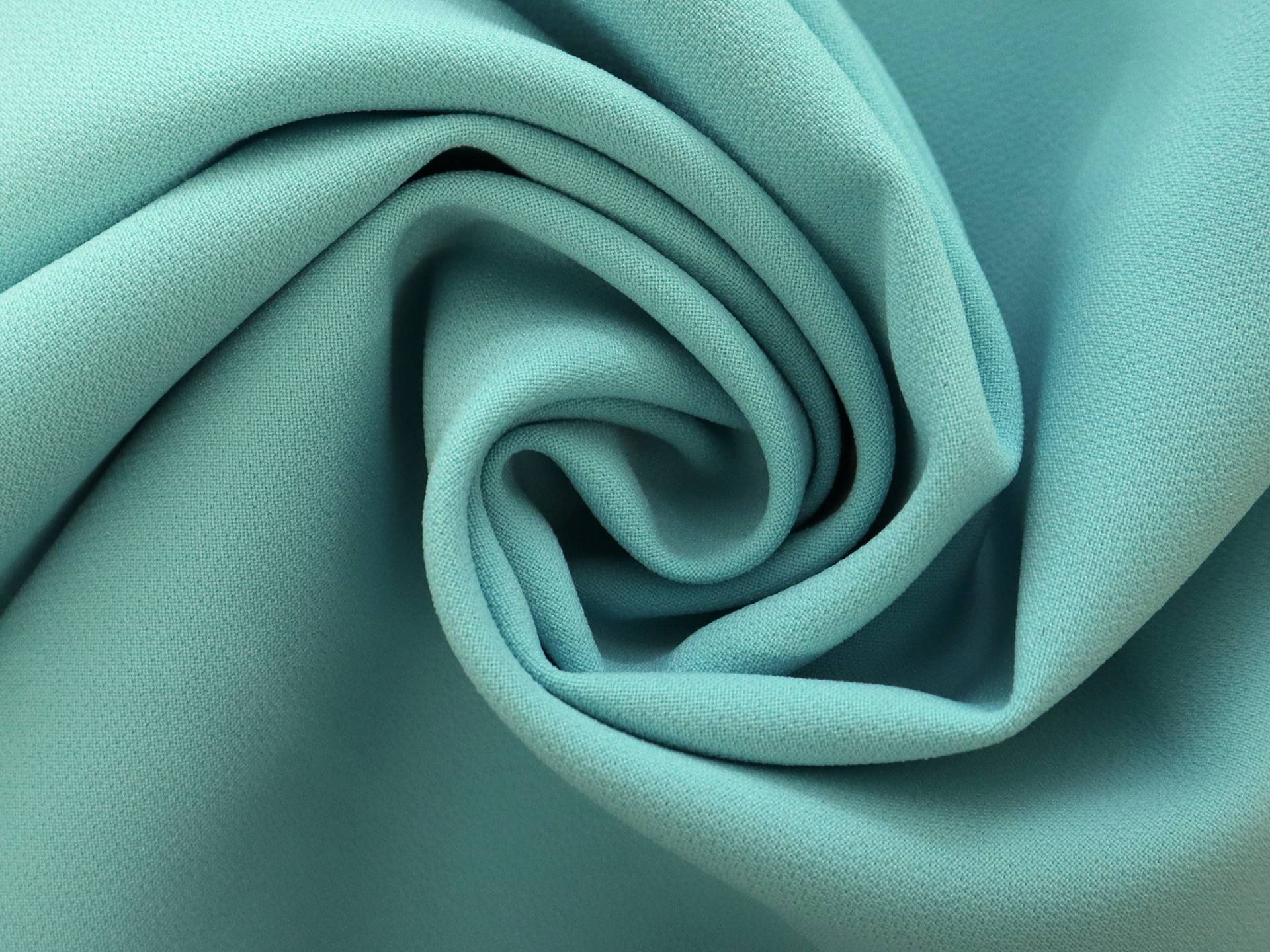 Polyester Stretch Crepe in Aqua