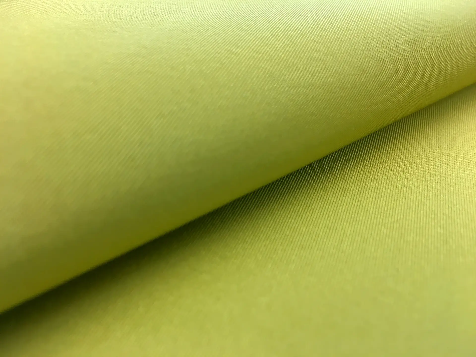 Silk Gros de Londres with a Bounce Finish in Apple Green