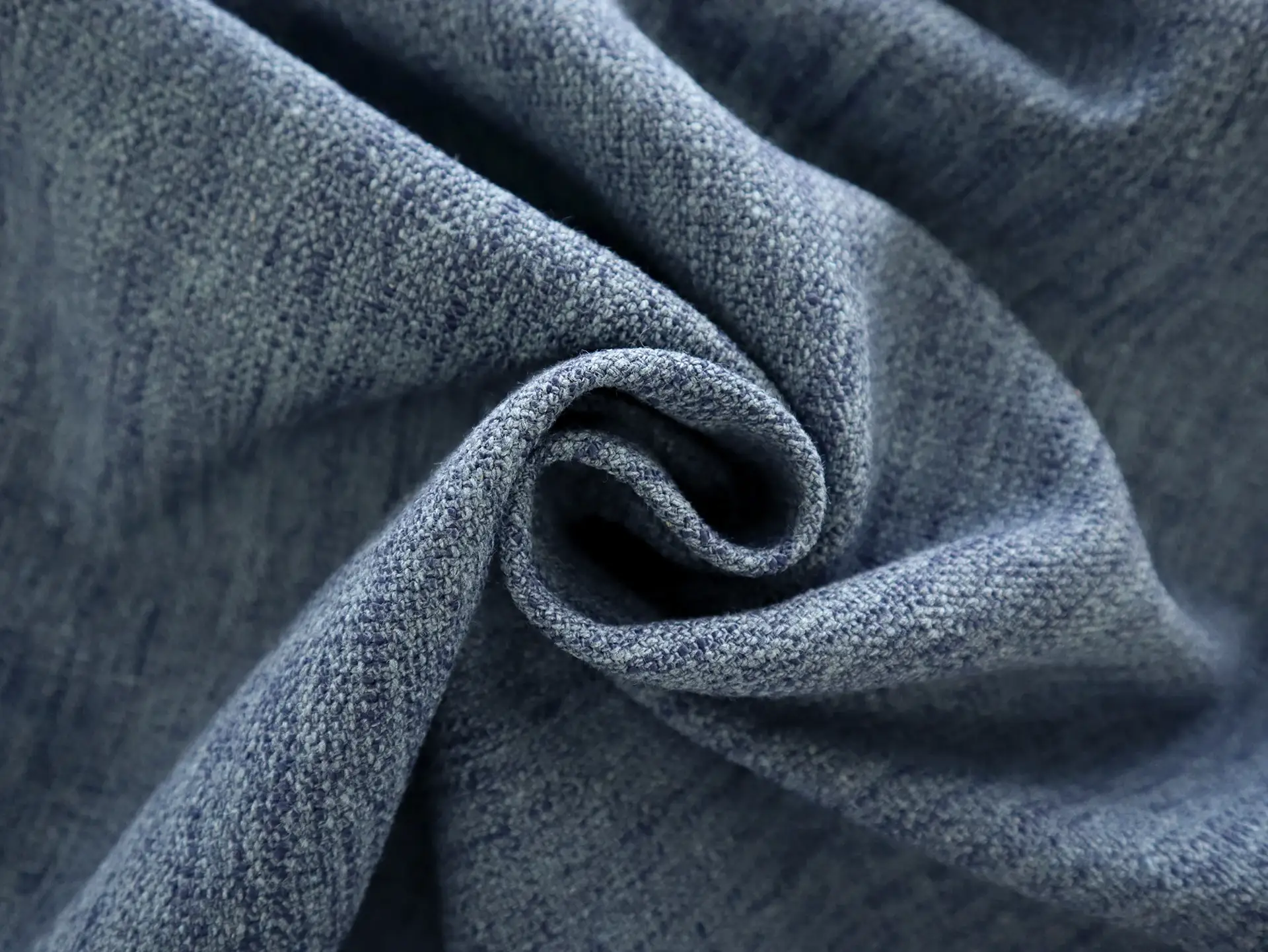 High Performance Cotton Upholstery in Denim Blue