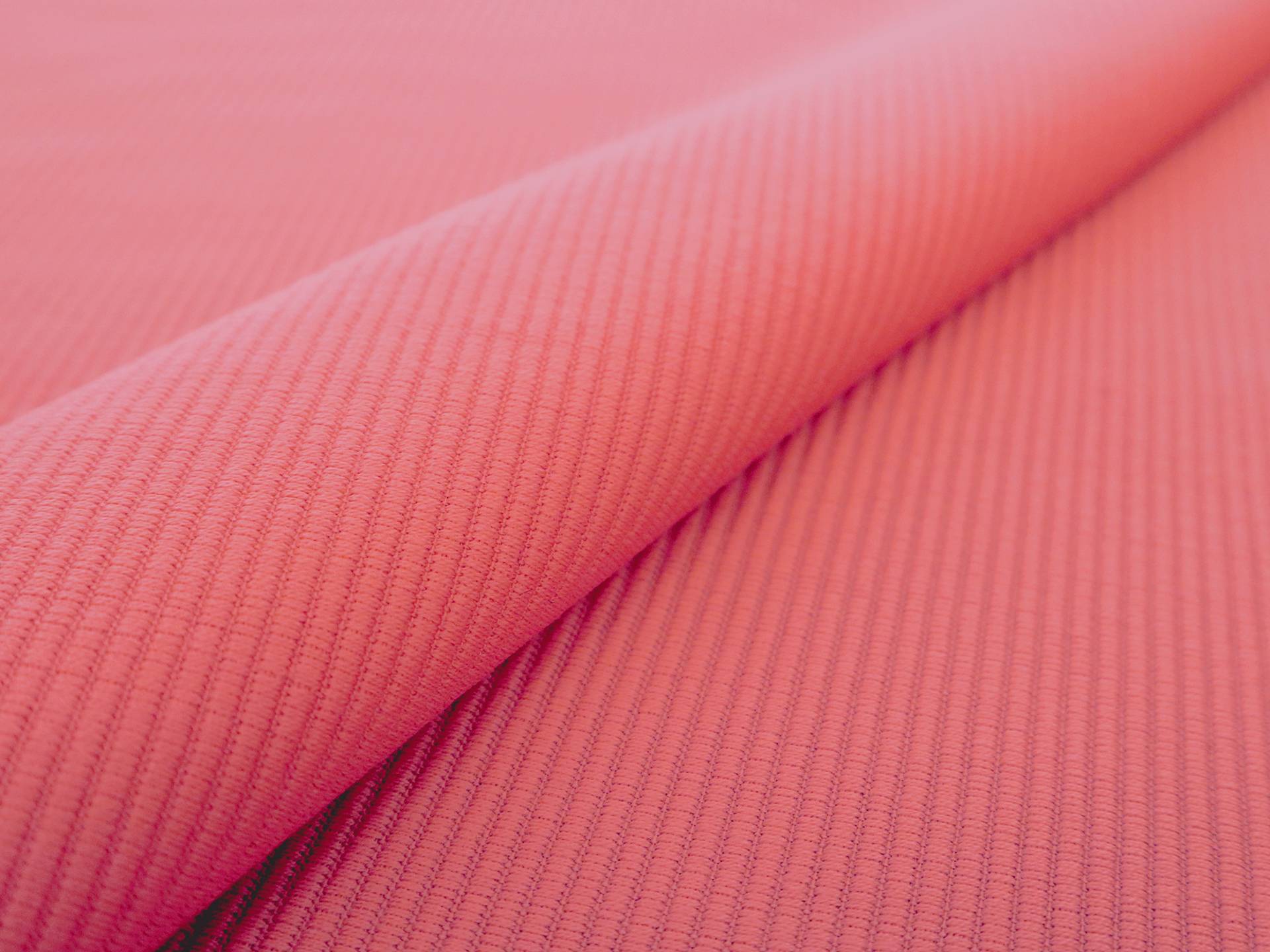 Calvin Klein Virgin Wool Ottoman in Coral