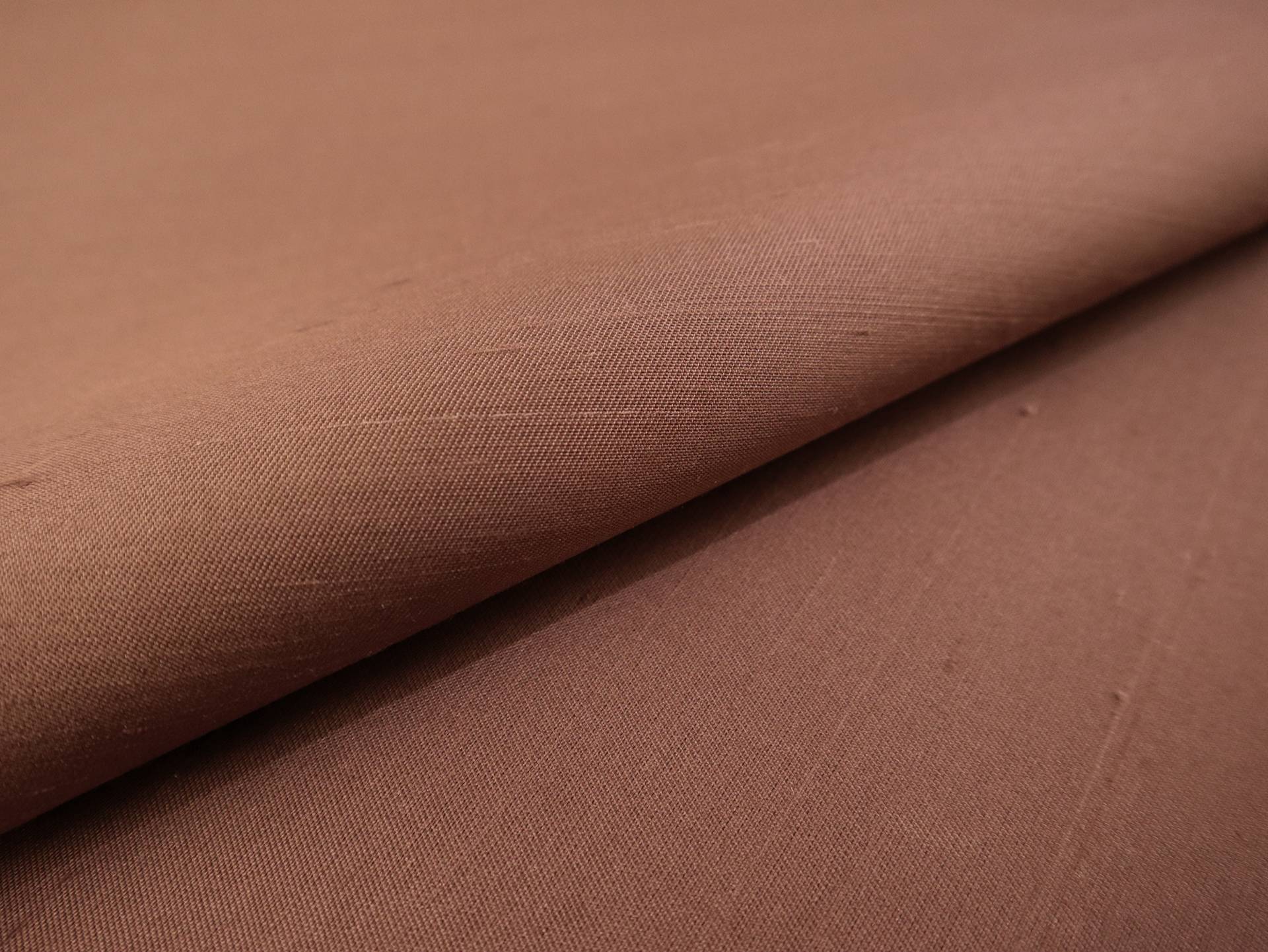 Pure Silk Shantung in Brown