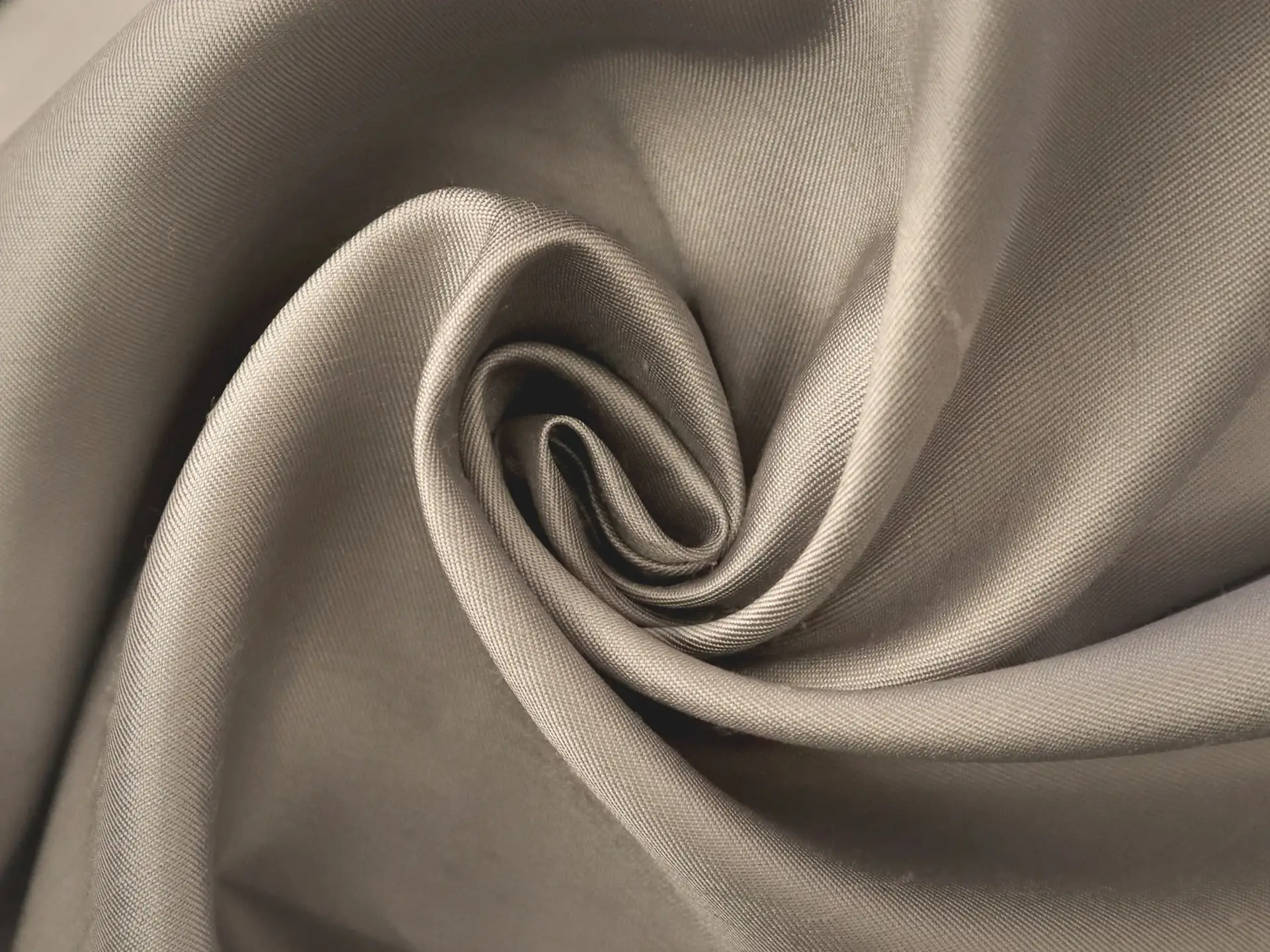 Pure Silk Shantung in Grey