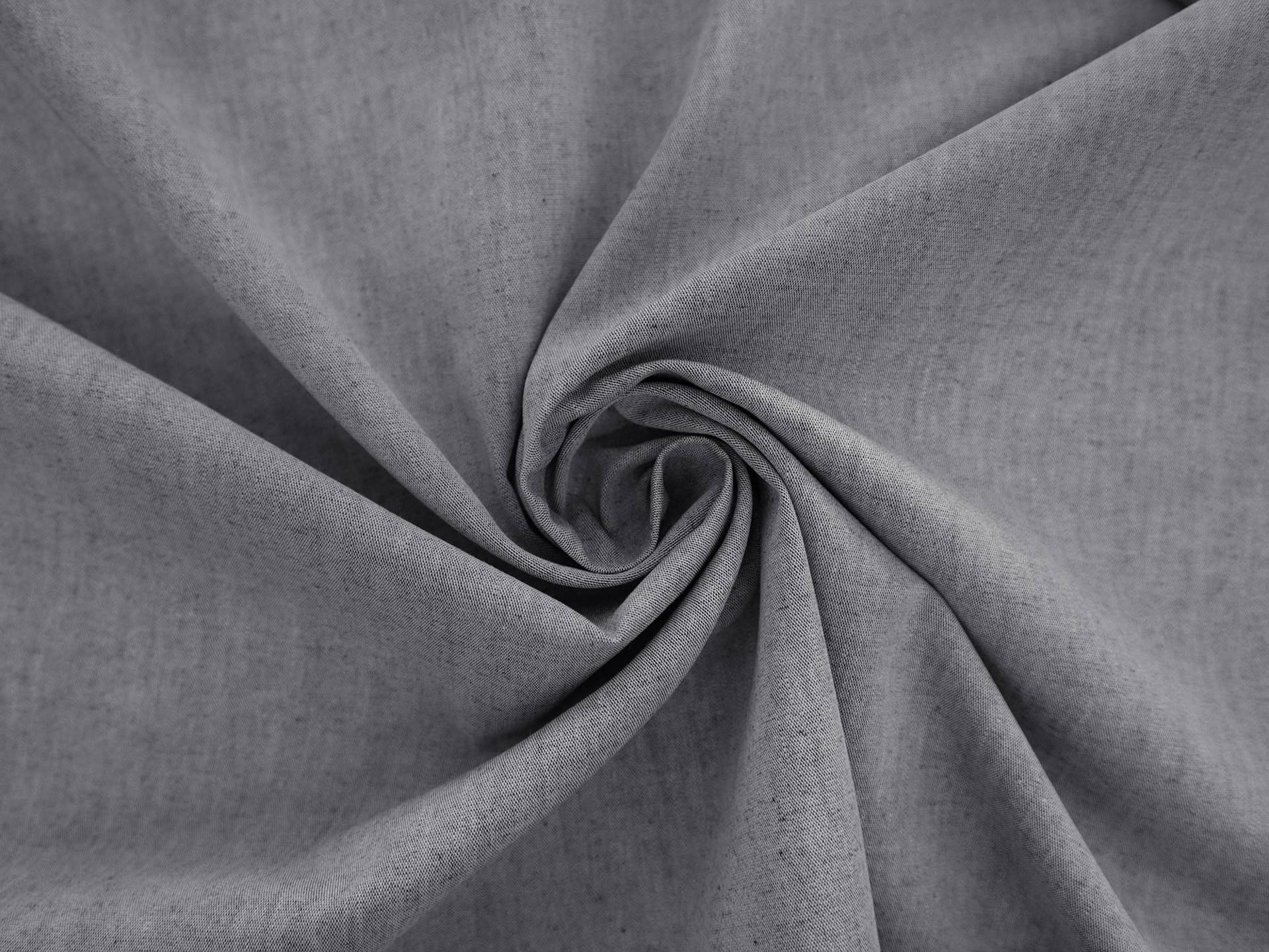 Faded Cotton Chambray in Charcoal