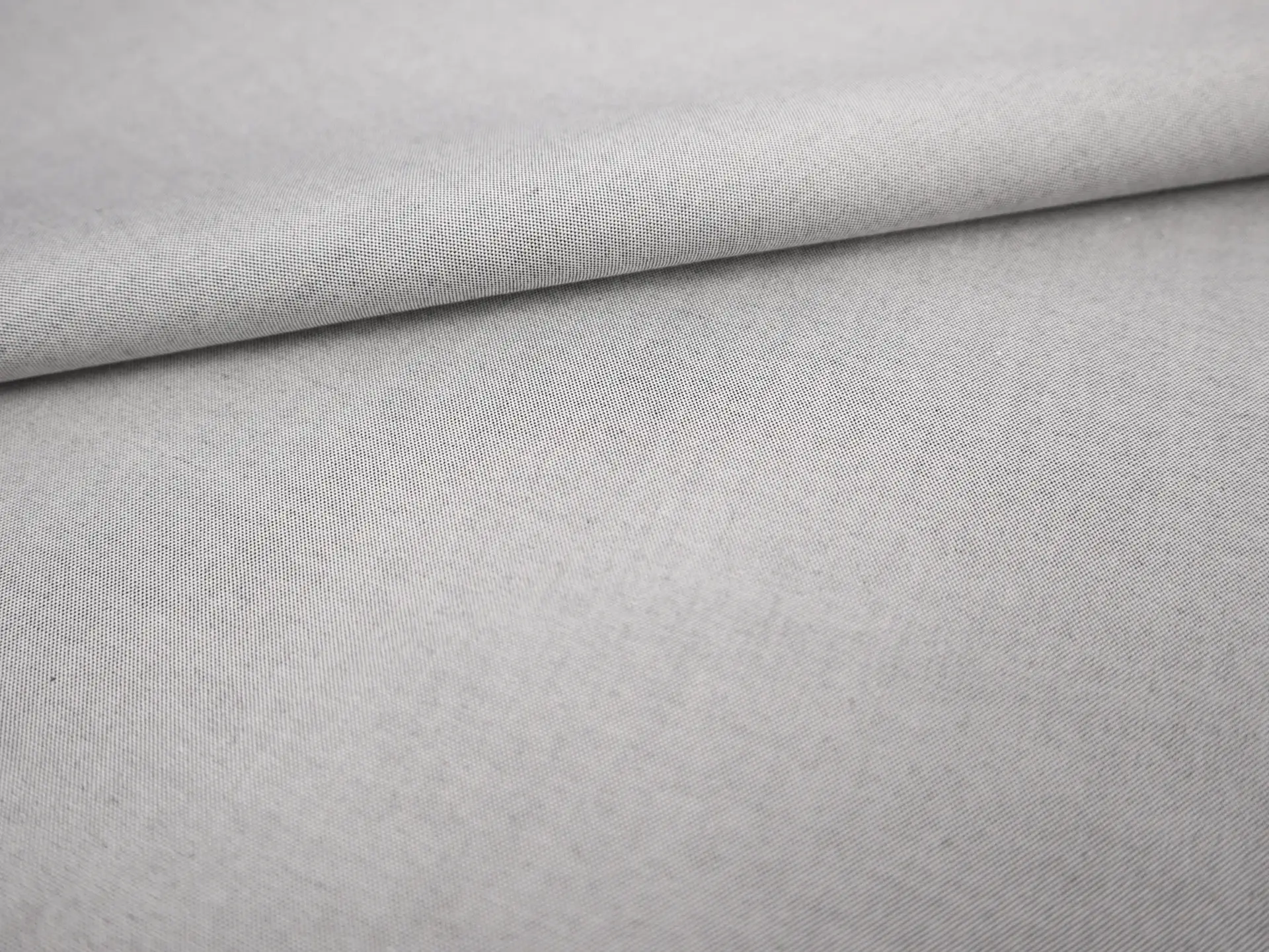 Cotton Pinpoint Oxford Shirting in Salt & Pepper