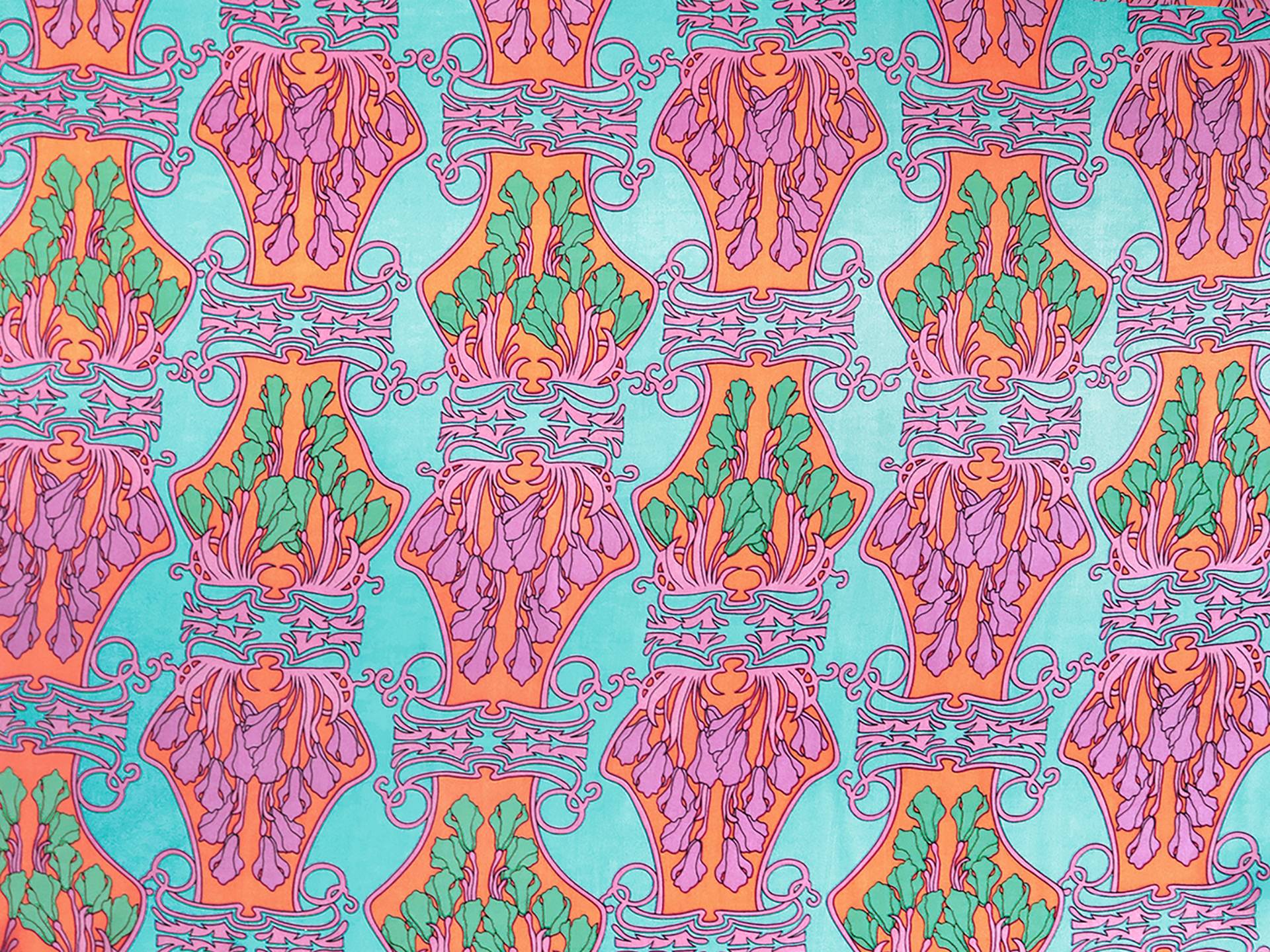 Printed Silk Charmeuse in Light Blue