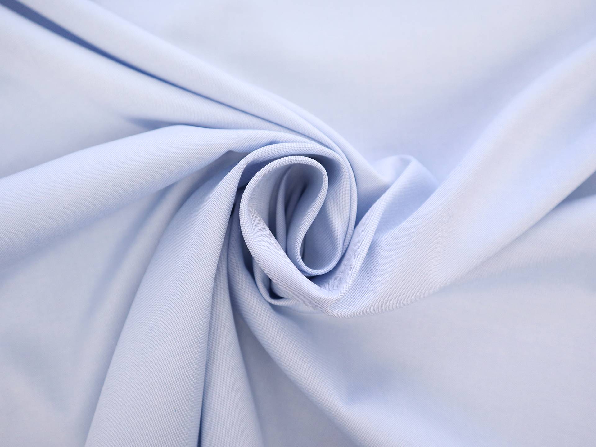 Cotton Pinpoint Oxford Shirting in Light Blue