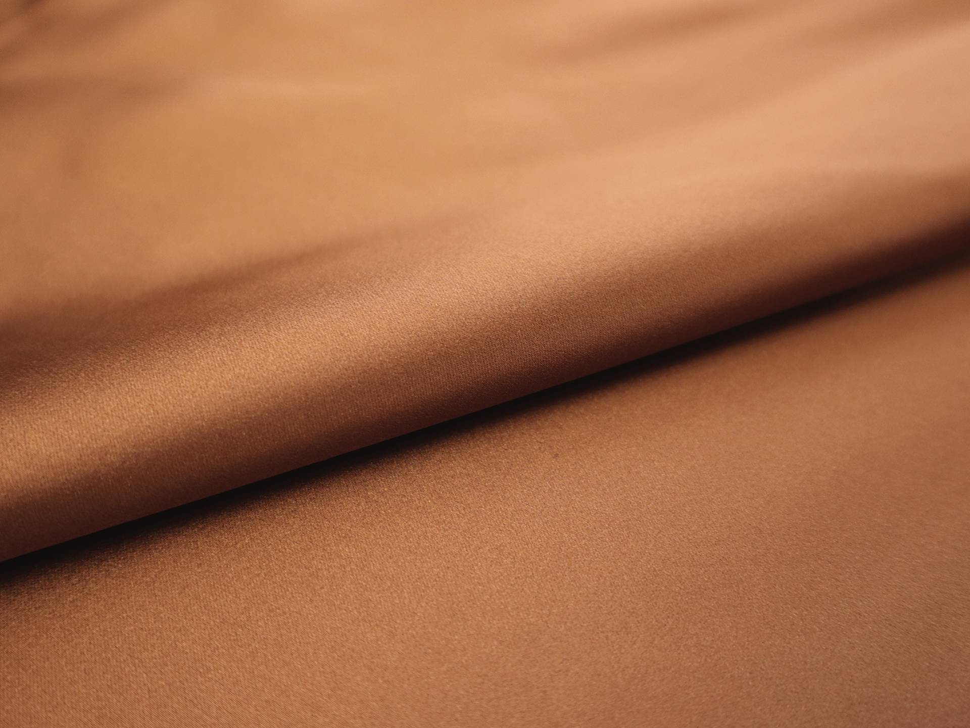 Pure Silk Duchesse Satin in Brown