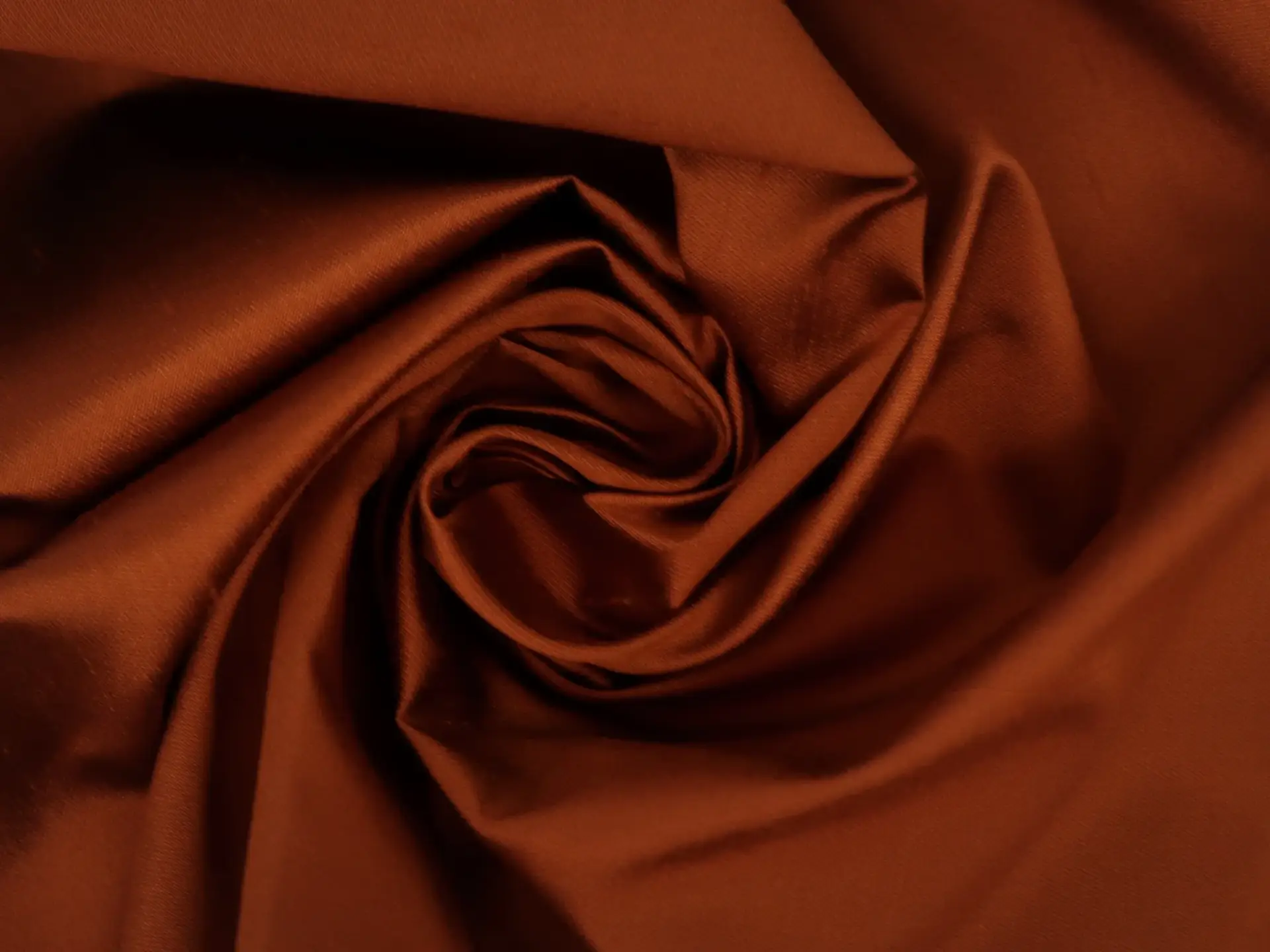 Italian Silk Shantung in Rust