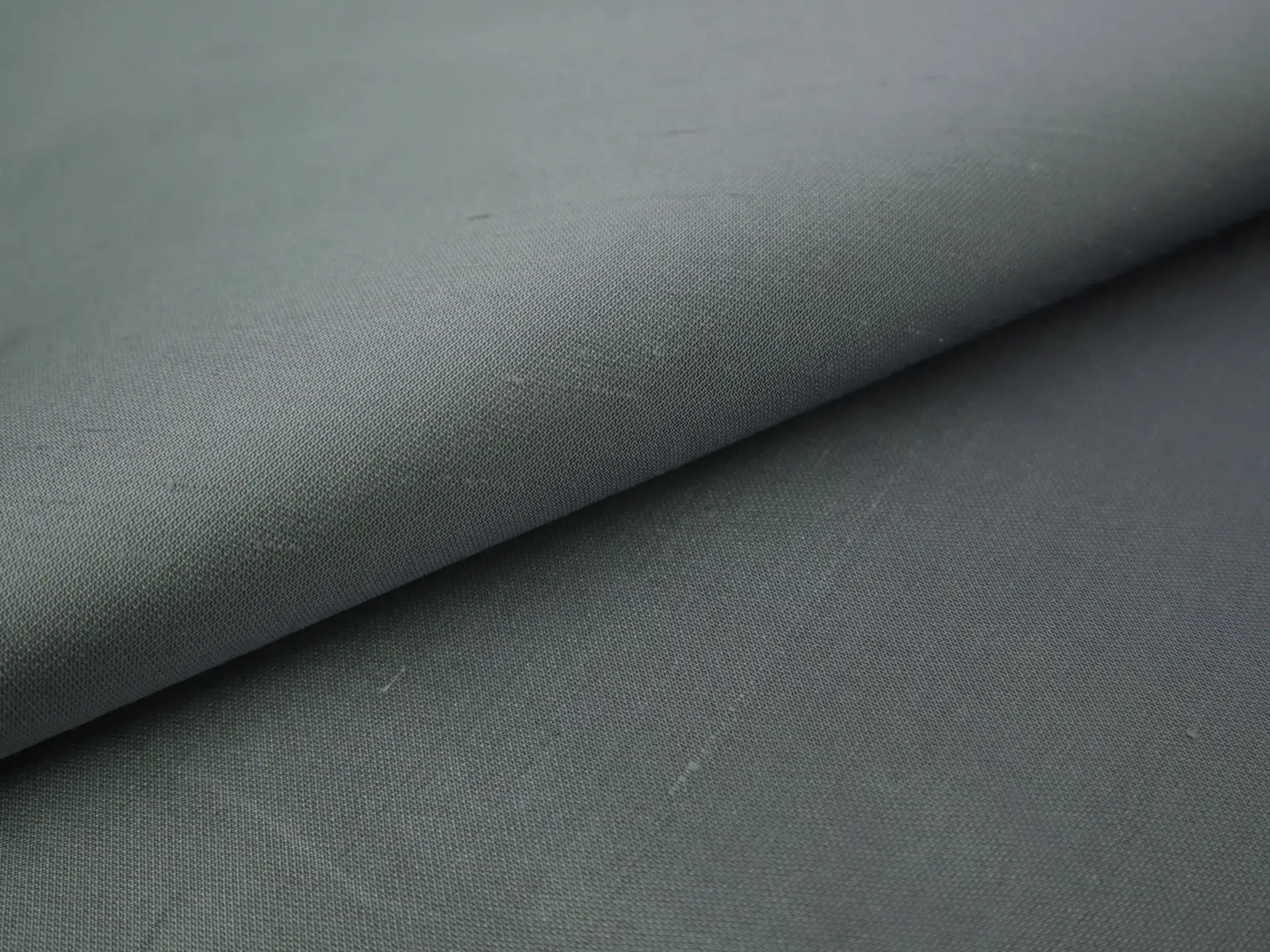 Italian Silk Shantung in Slate