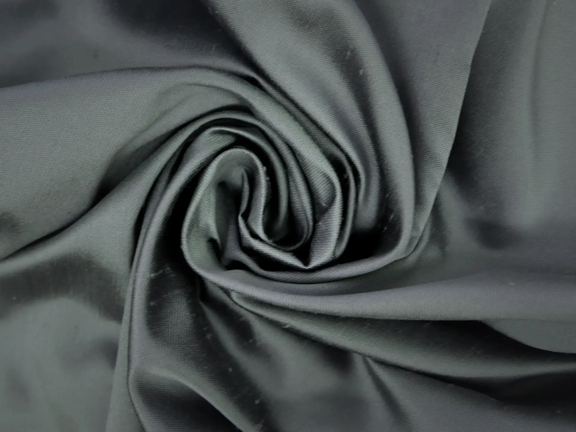 Italian Silk Shantung in Slate