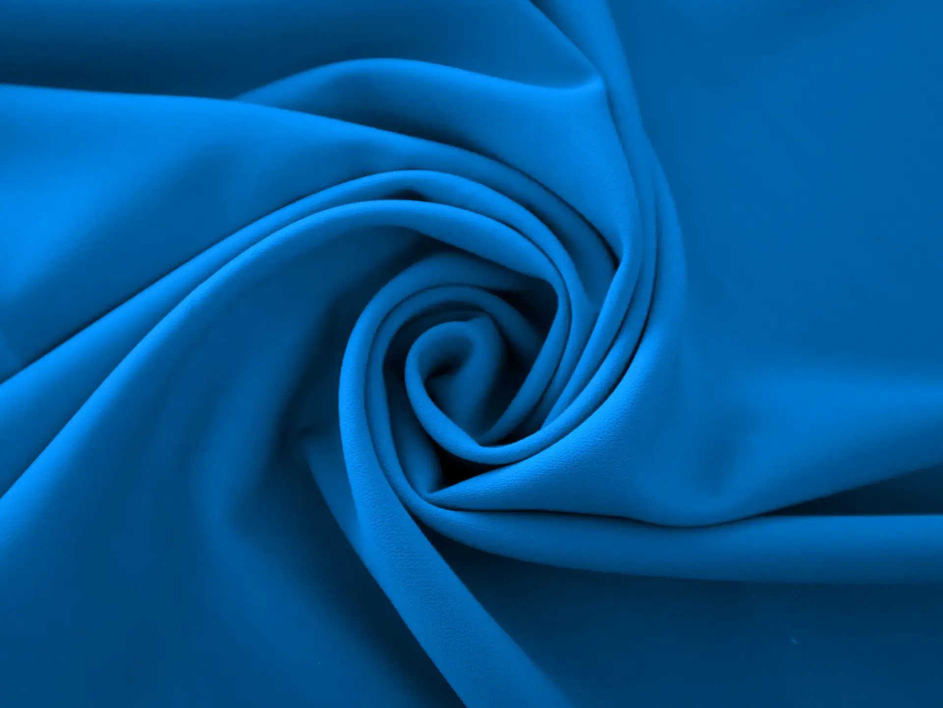Polyester Stretch Crepe in Electric Blue