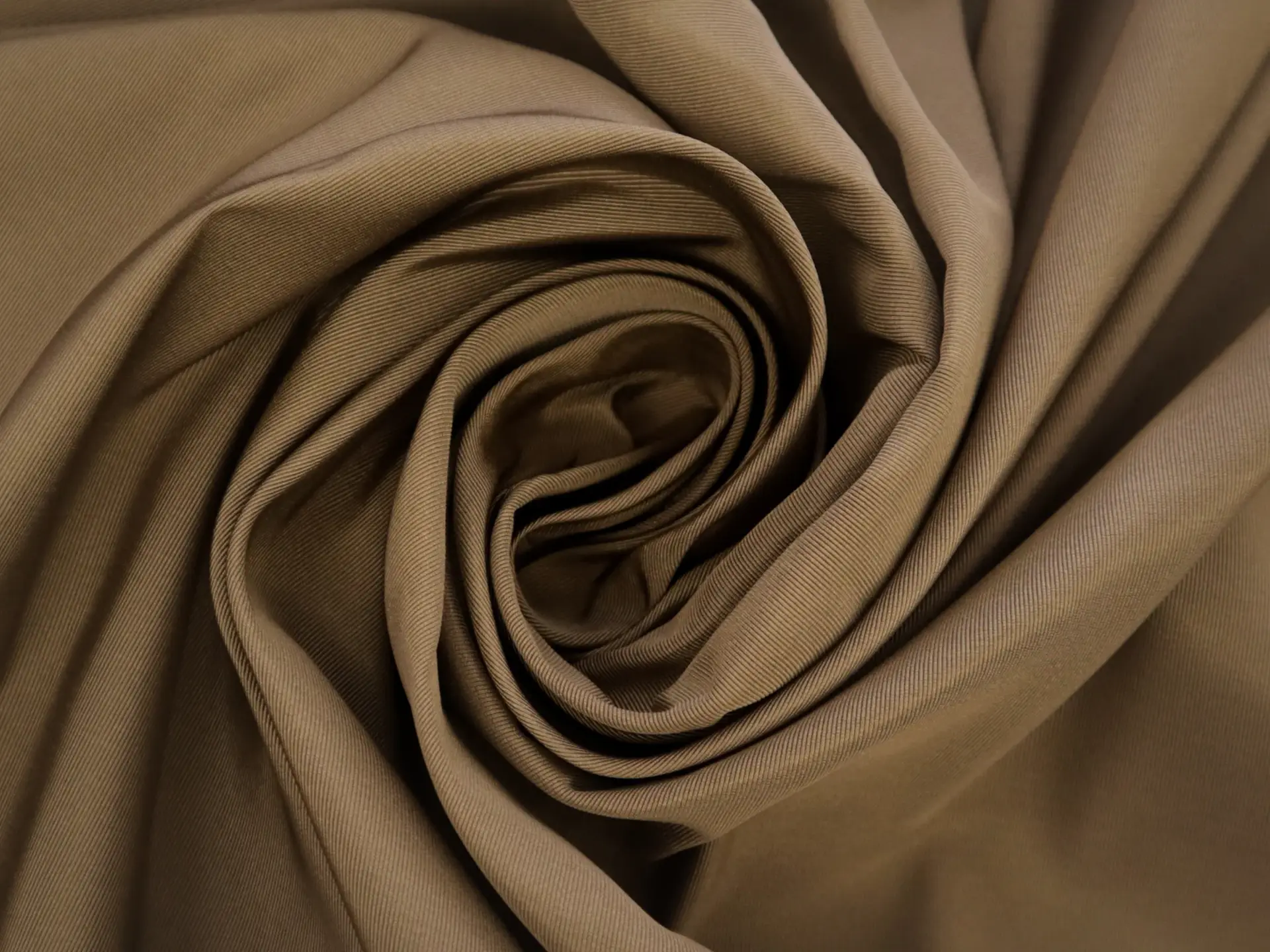 100% Silk Gros De Londres in Medium Taupe