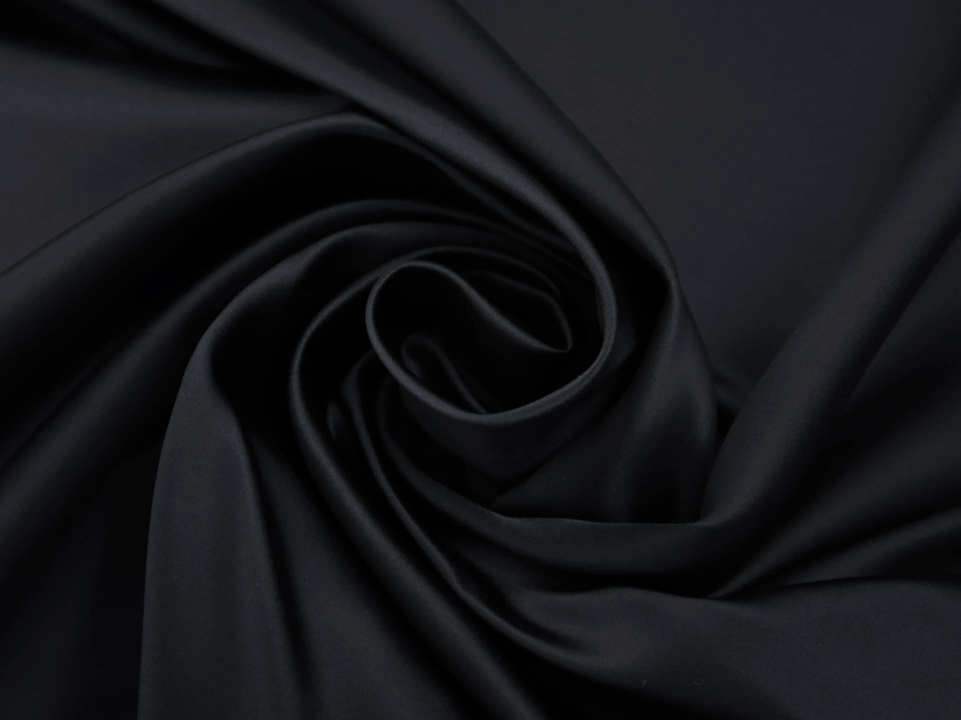 Italian Silk Gros De Londres in Midnight Navy