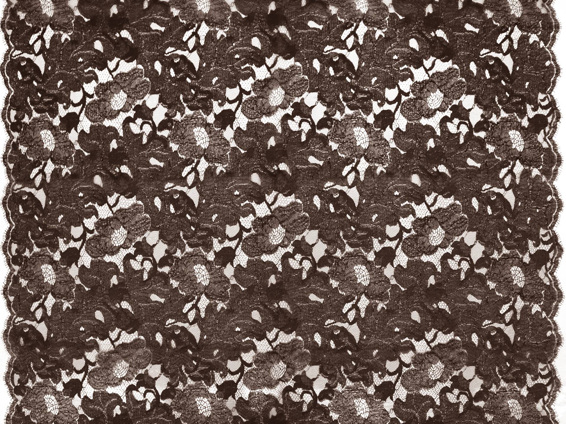 Metallic Chantilly Lace in Brown