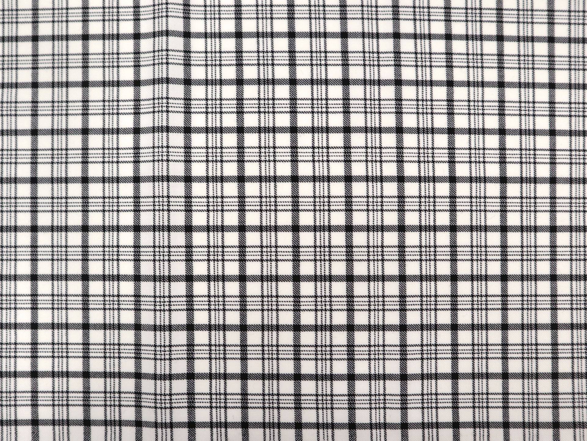 Italian Wool Lycra Plaid Suiting in White
