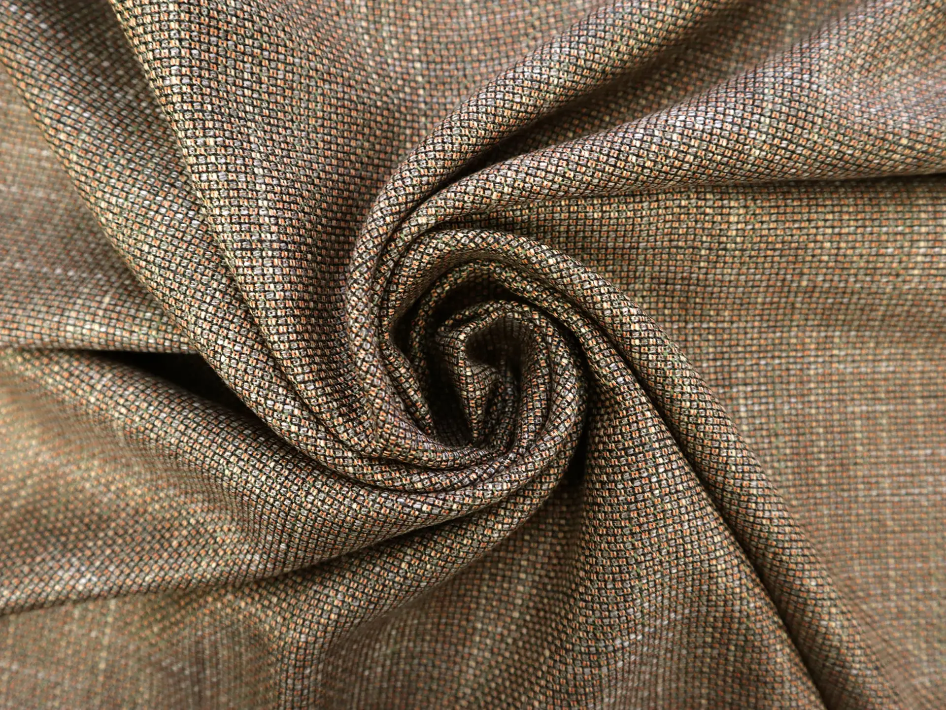 Bamboo Novelty Suiting in Copper and Silver
