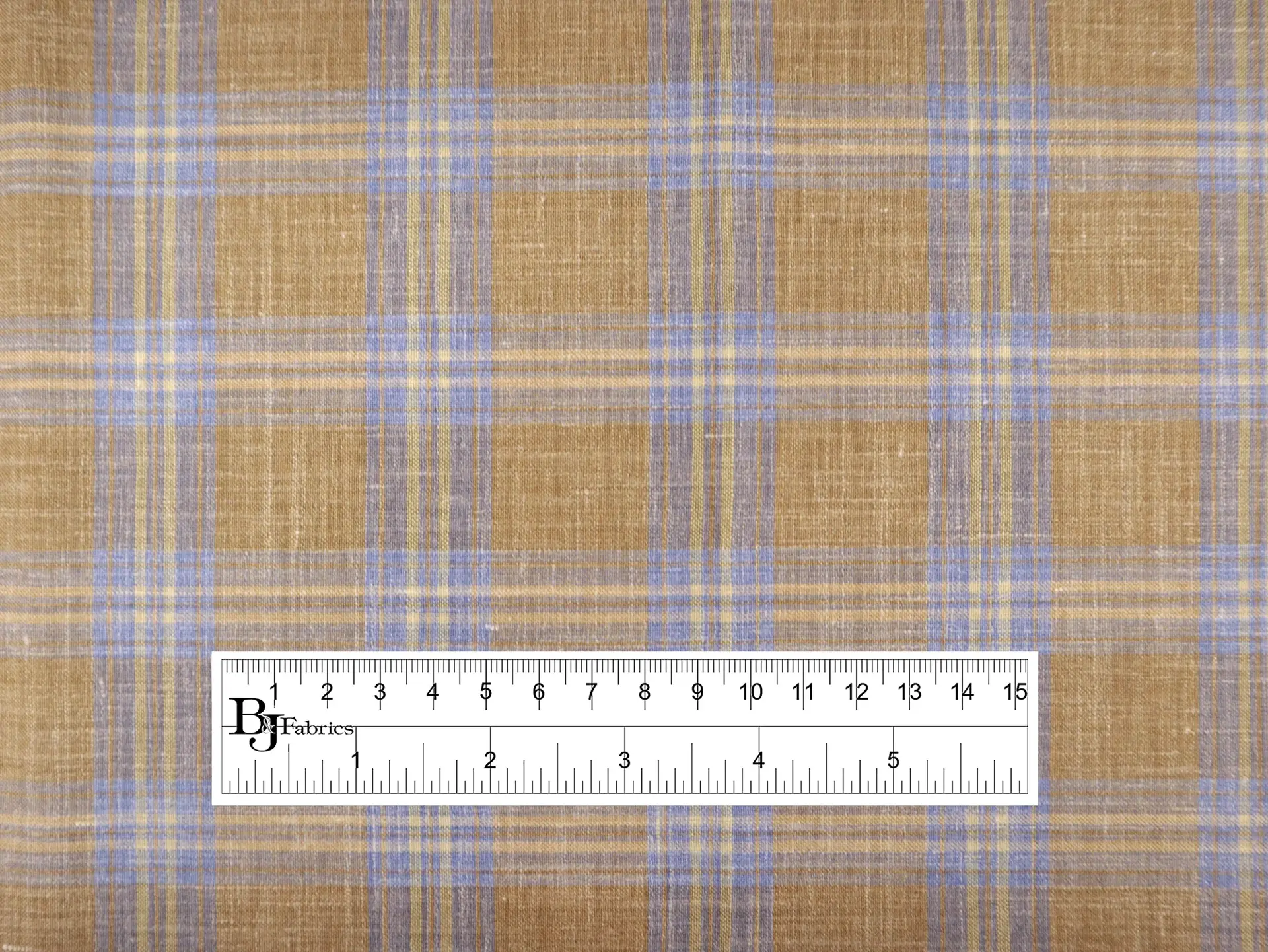 Wool, Silk, & Linen Plaid Suiting 