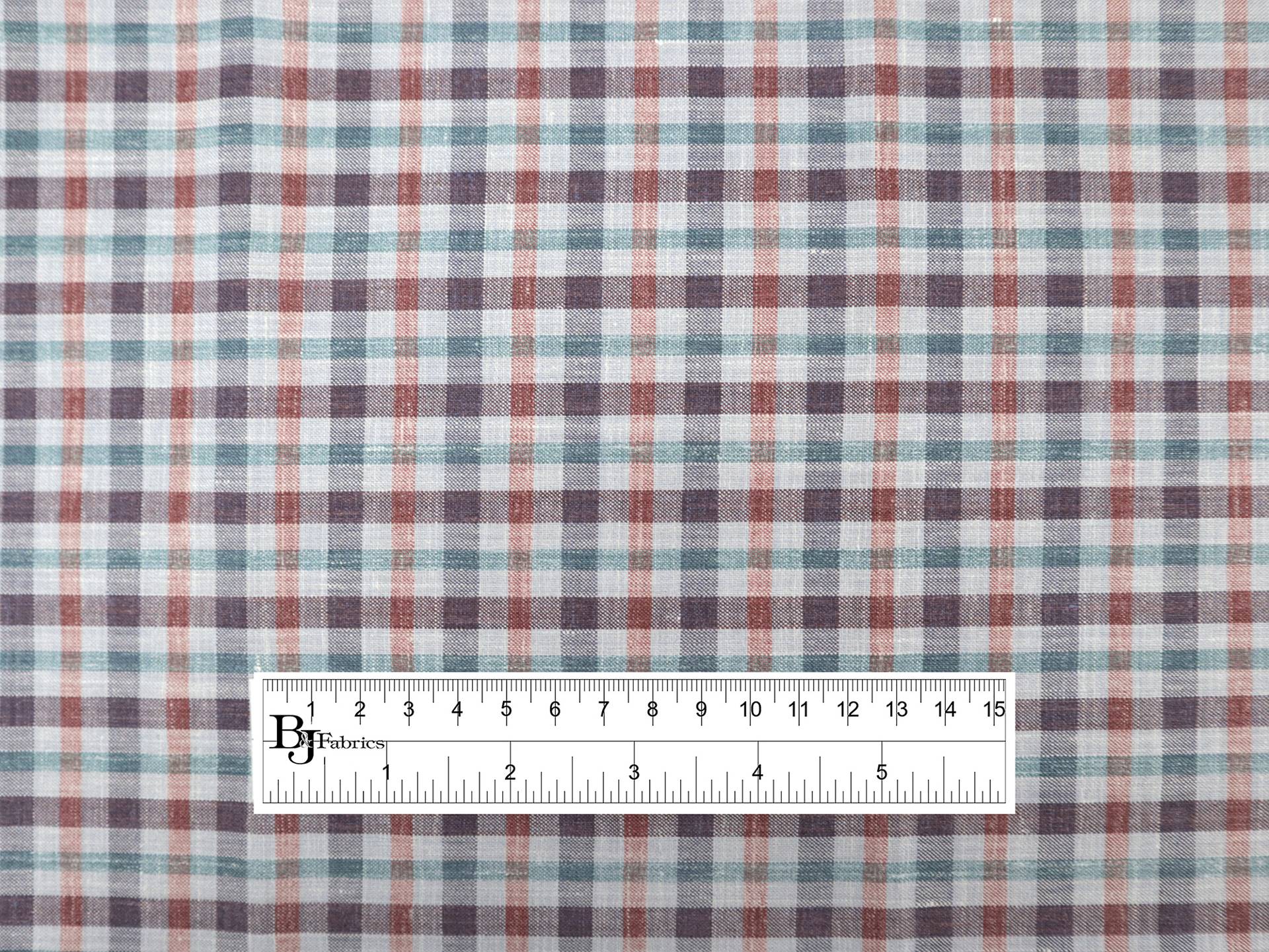 Wool, Silk, & Linen Plaid Suiting