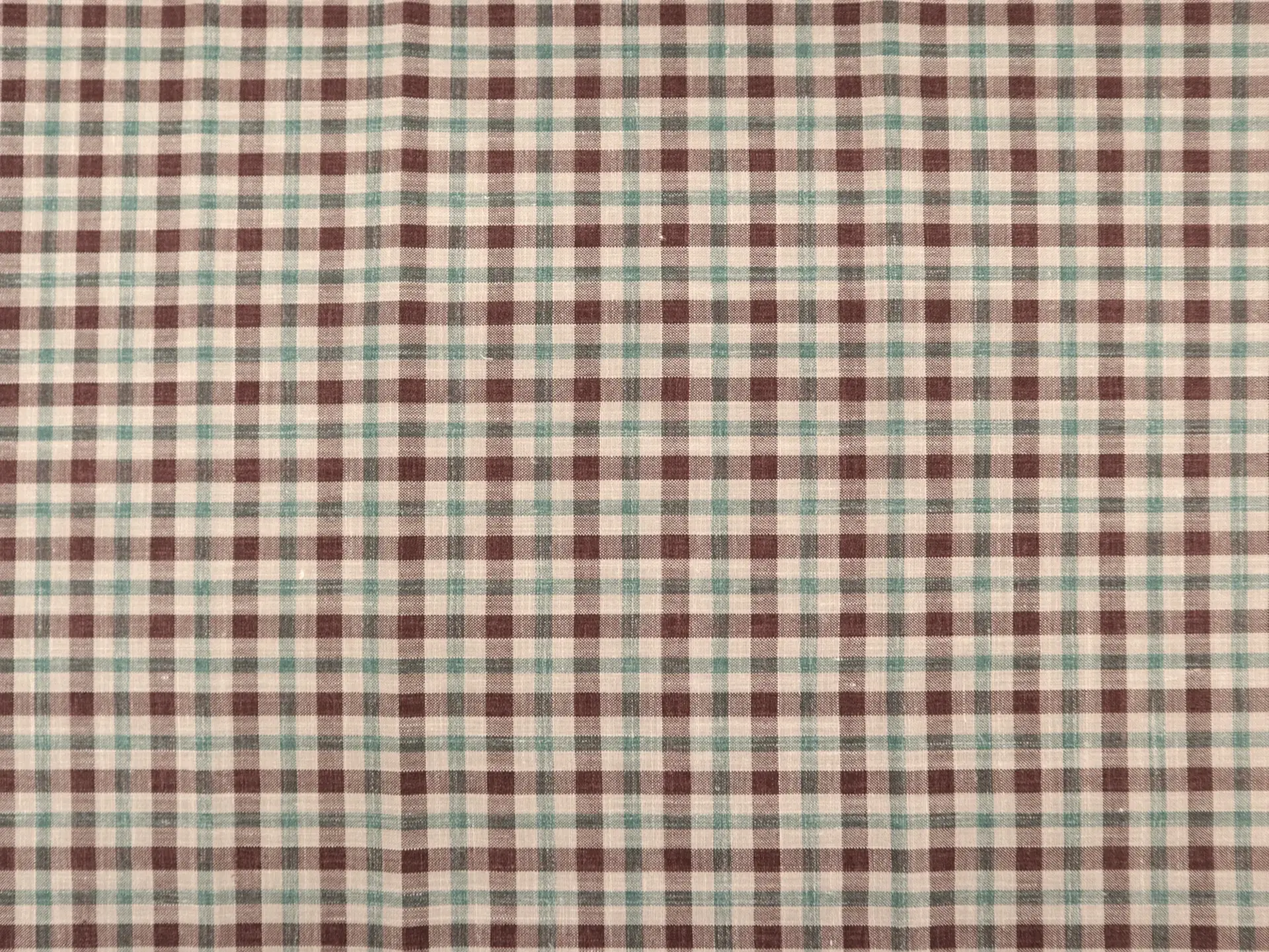 Wool, Silk, & Linen Plaid Suiting