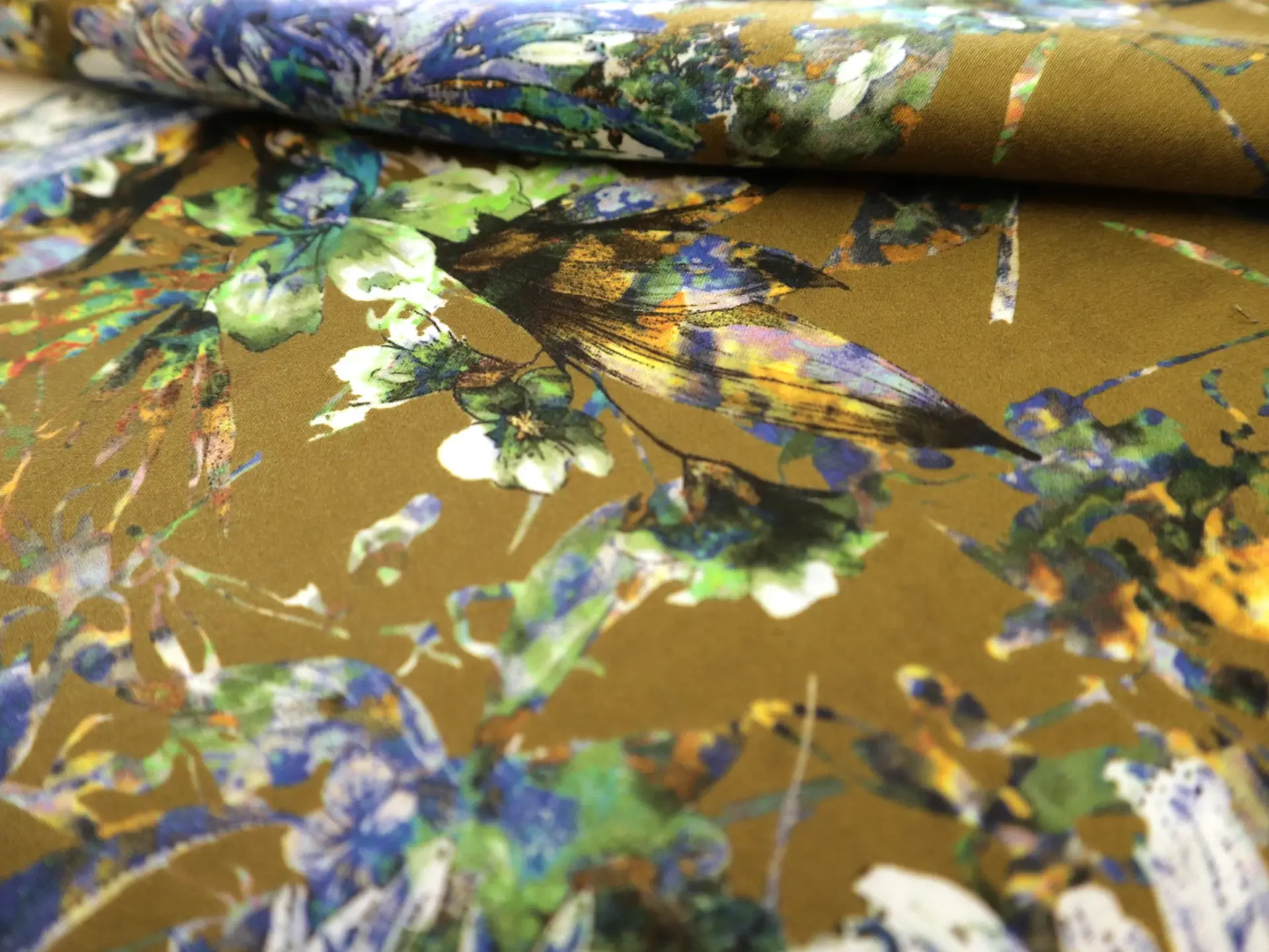 Cotton Sateen Lawn Floral Print