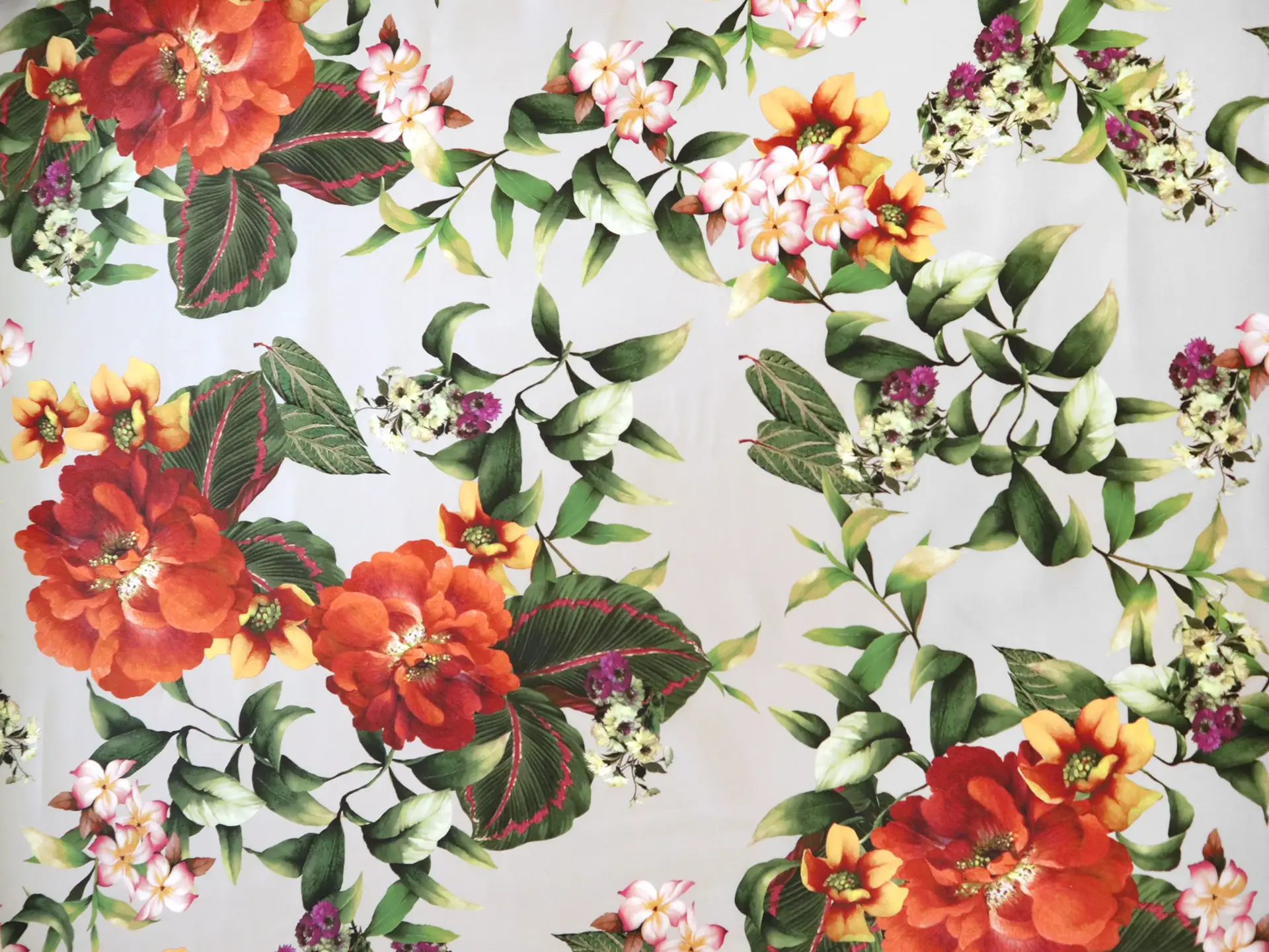Cotton Sateen Lawn Large Florals