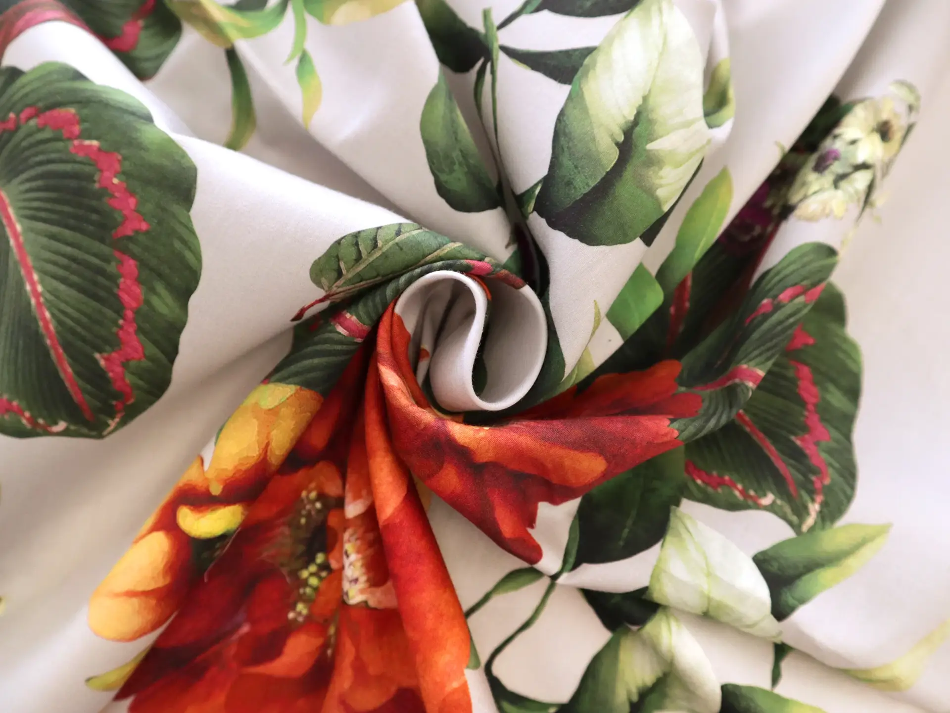 Cotton Sateen Lawn Large Florals