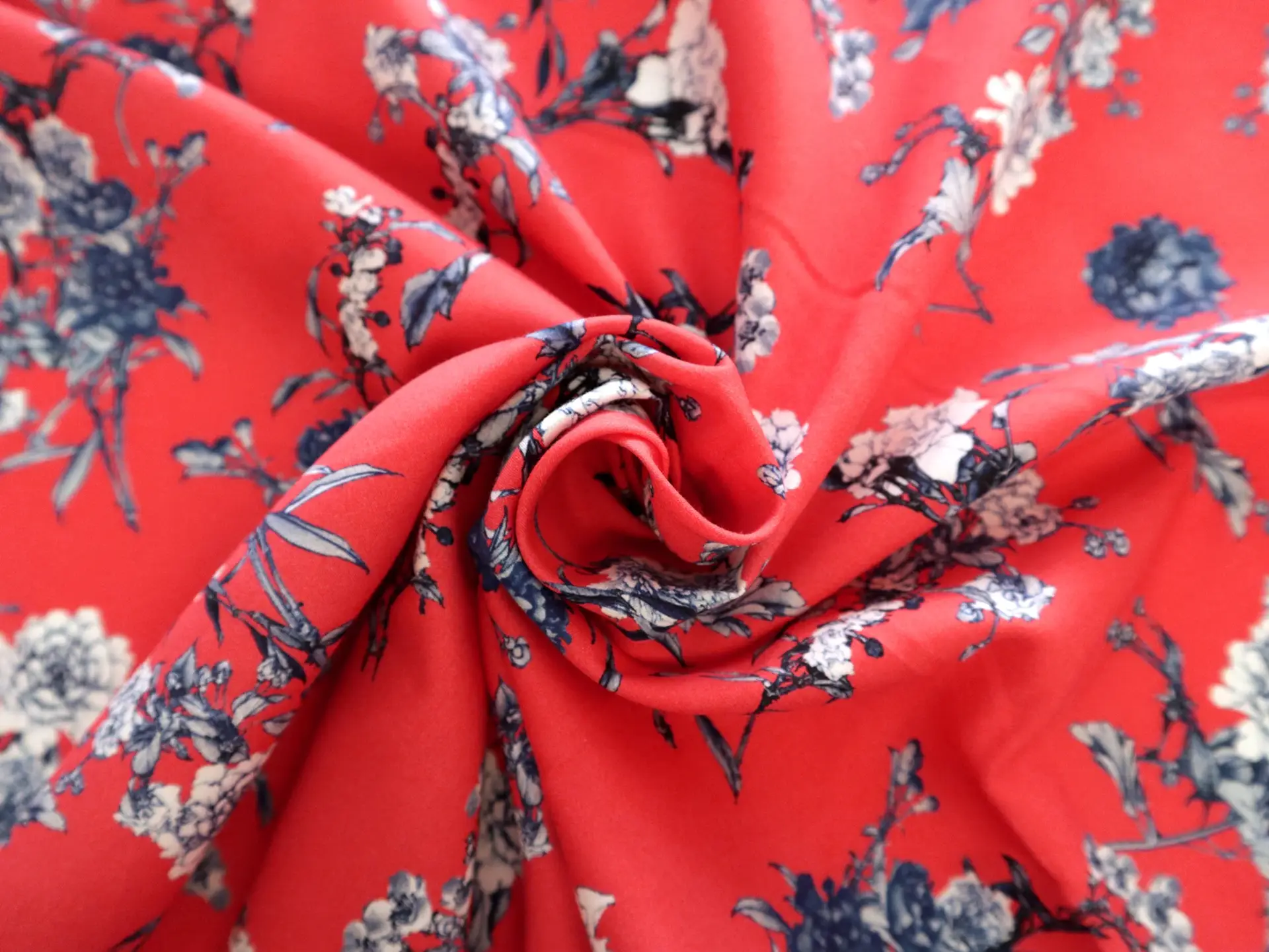Cotton Sateen Lawn Floral Print