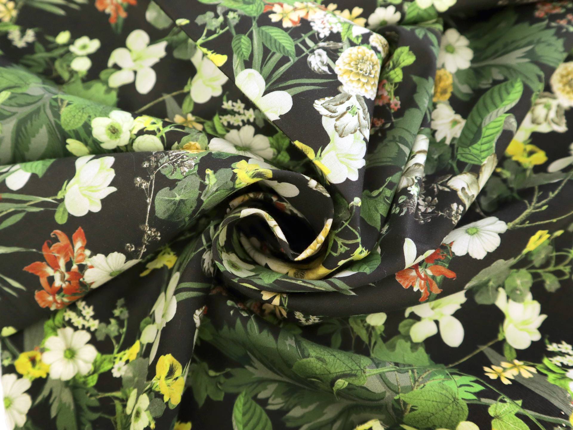 Cotton Sateen Lawn Floral Print