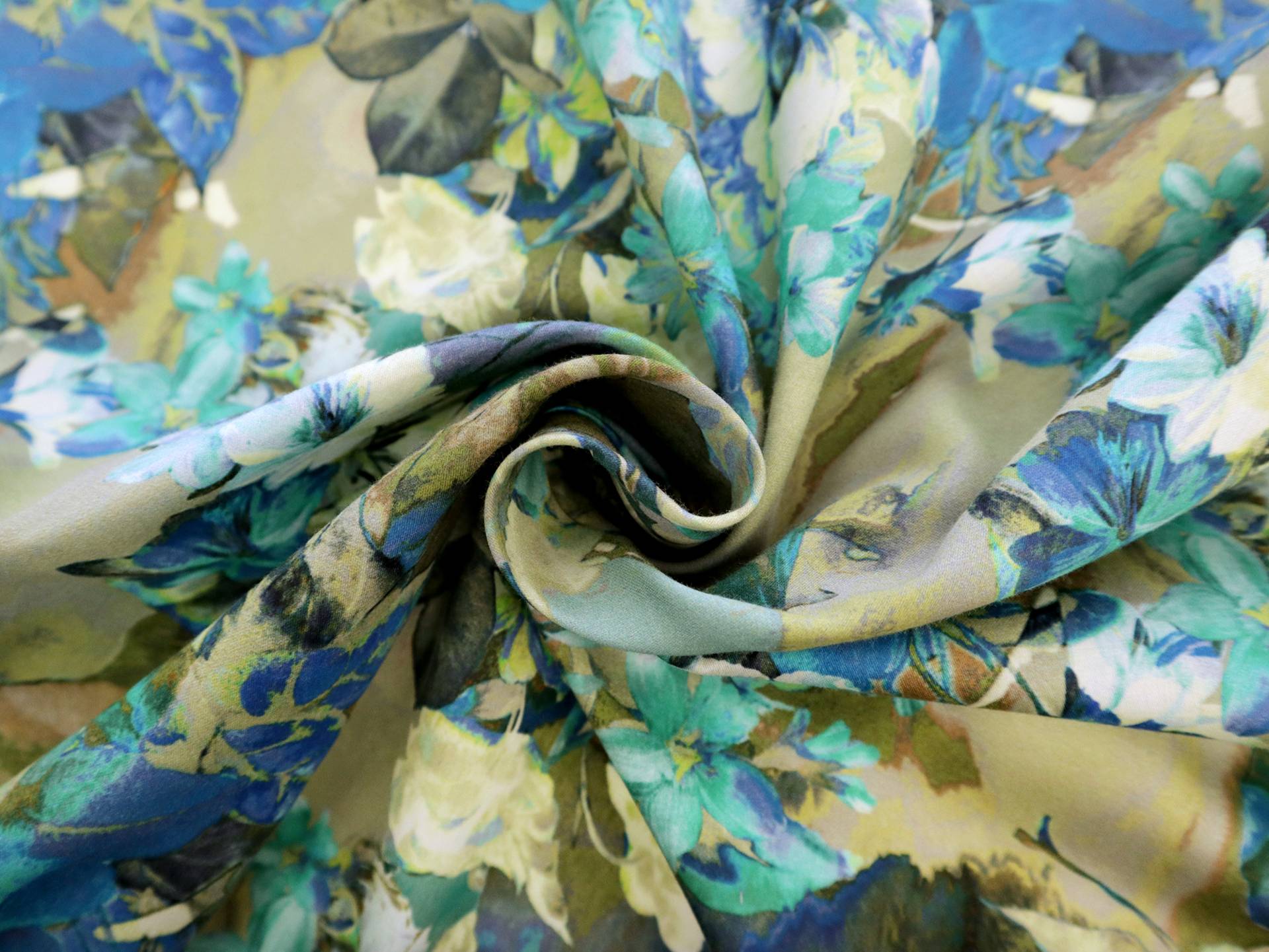 Cotton Sateen Lawn Large Floral Print