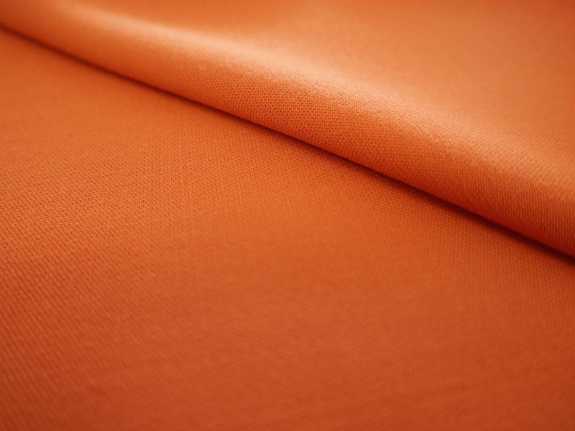 Italian Wool Cover Twill Crepe in Light Rust