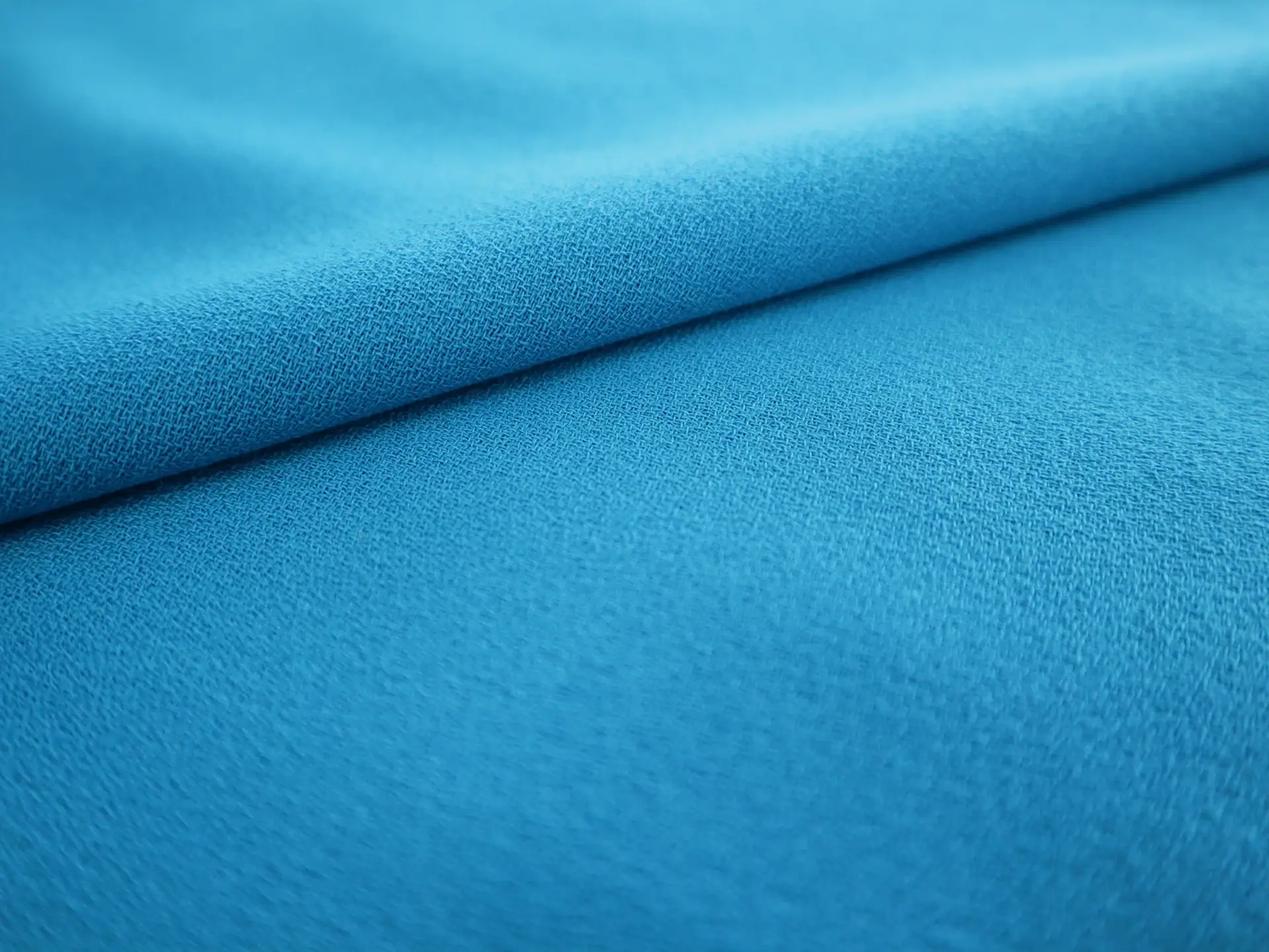 Italian Wool Crepe in Caribbean Blue