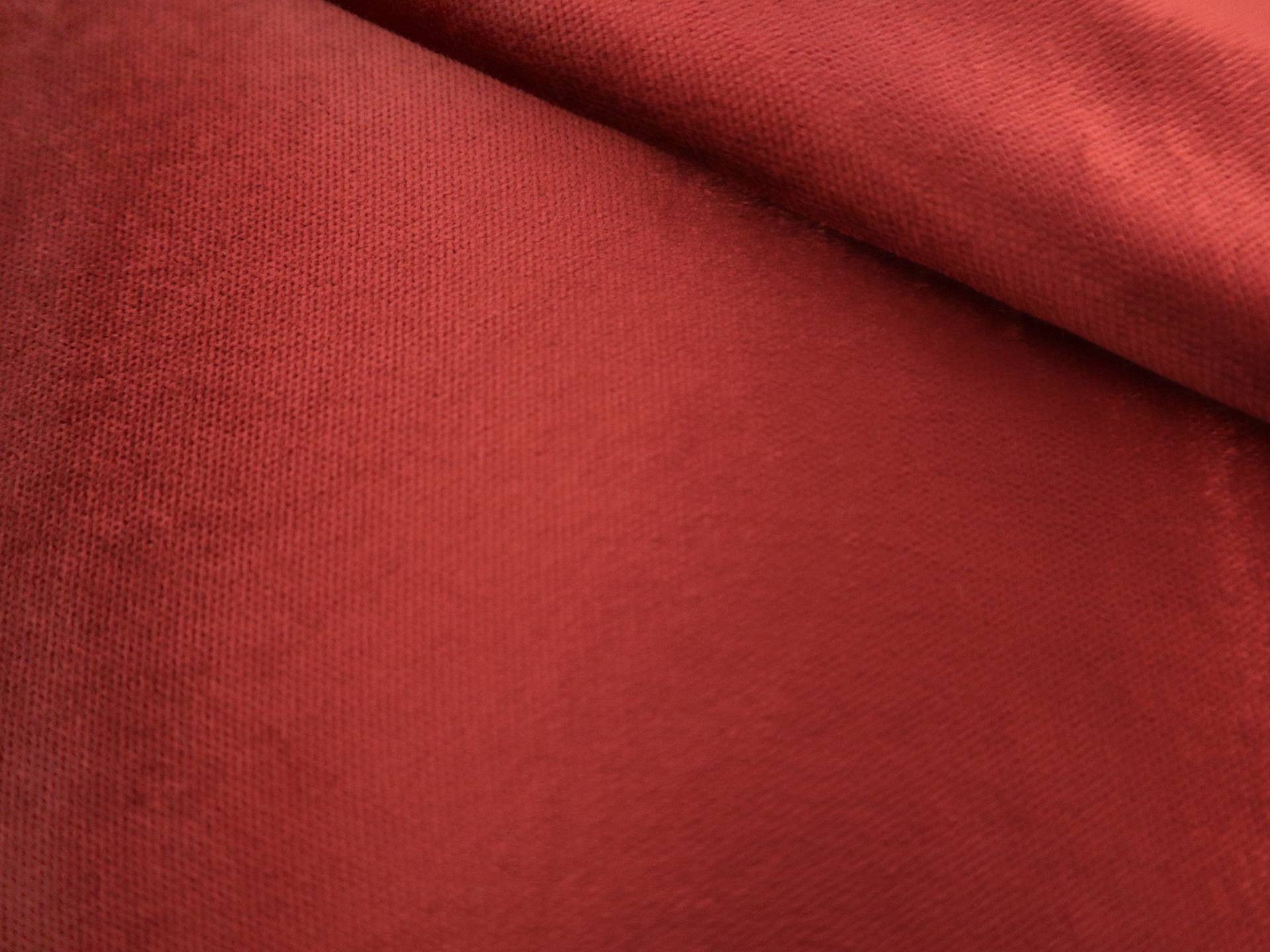 Silk & Rayon Panné Velvet in Vermilion