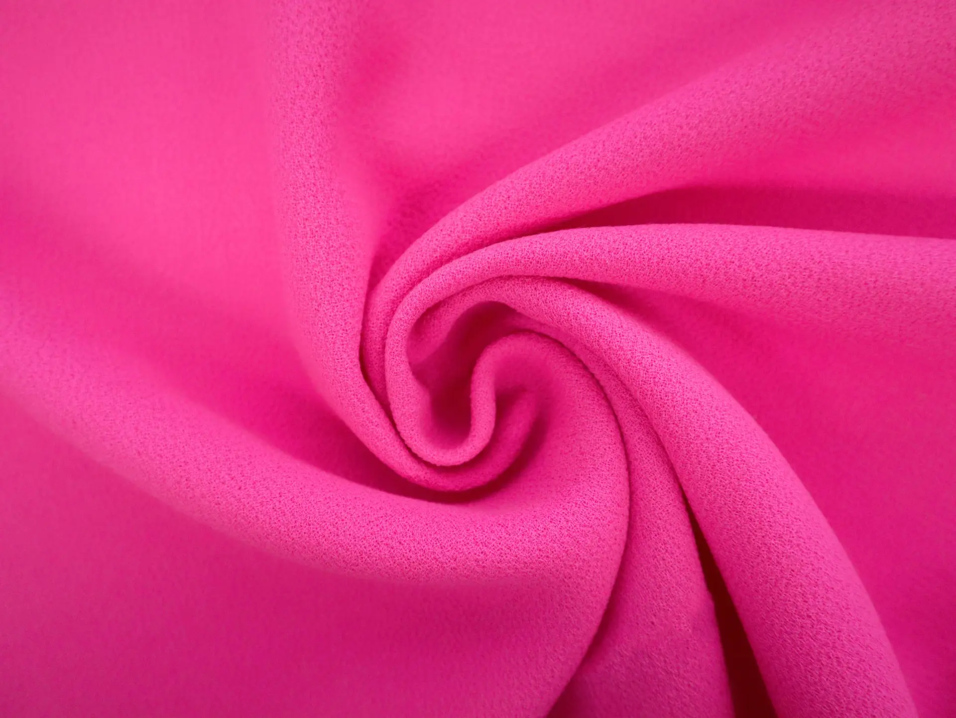 Italian Wool Double Crepe in Fuchsia