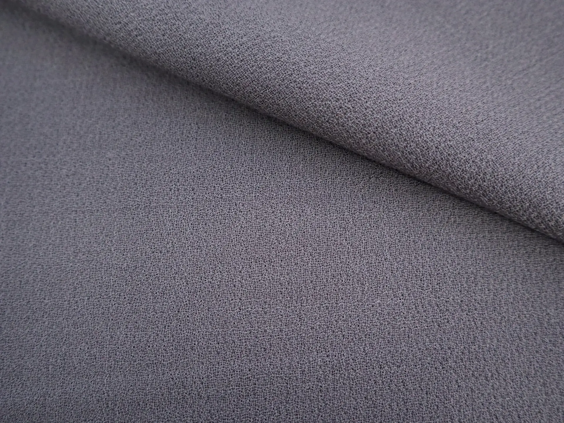Italian Wool Double Crepe in Steel Grey