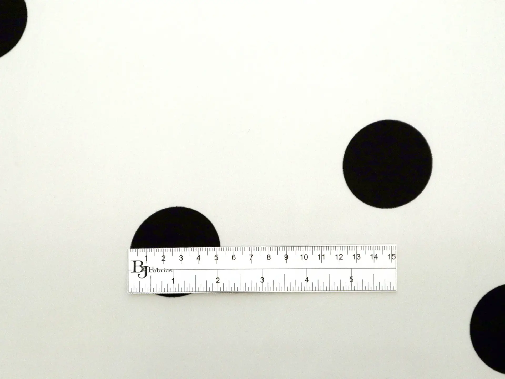 Polyester Liquid Look Satin with Large Polka Dots