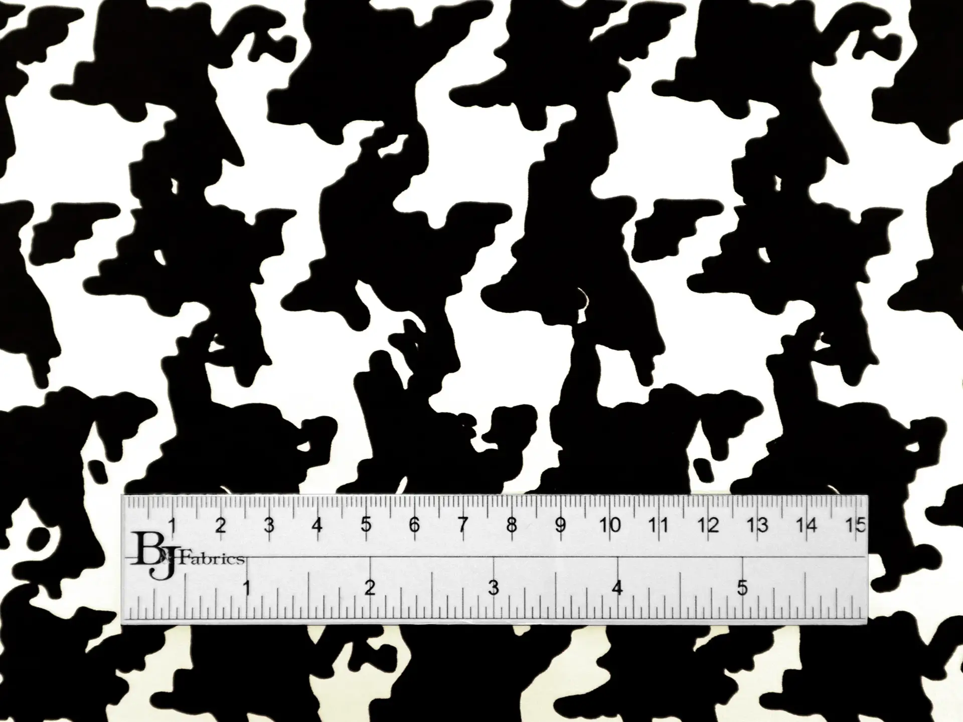 Printed Silk Charmeuse with Houndstooth Pattern