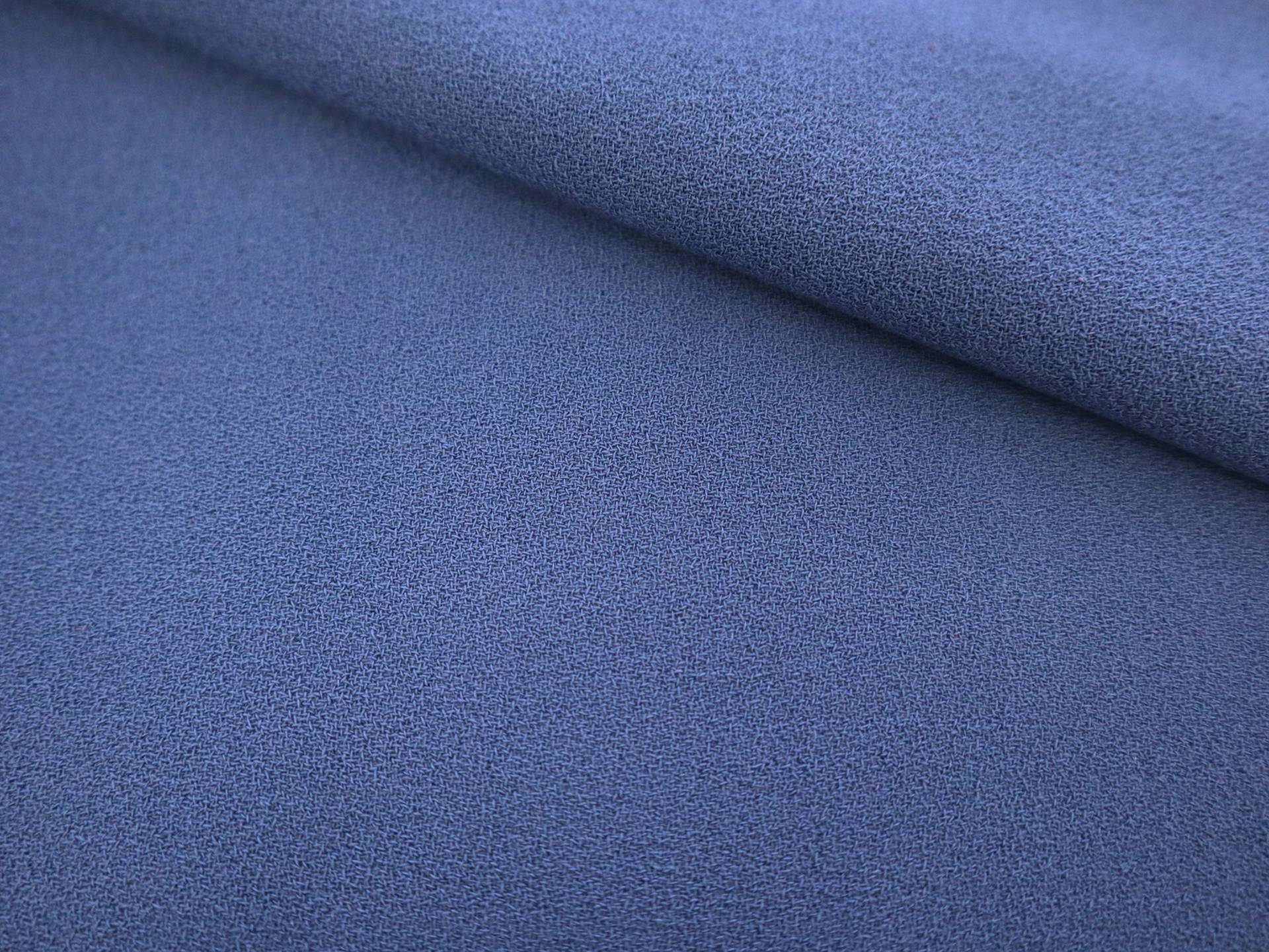 Italian Wool Crepe in Slate Blue