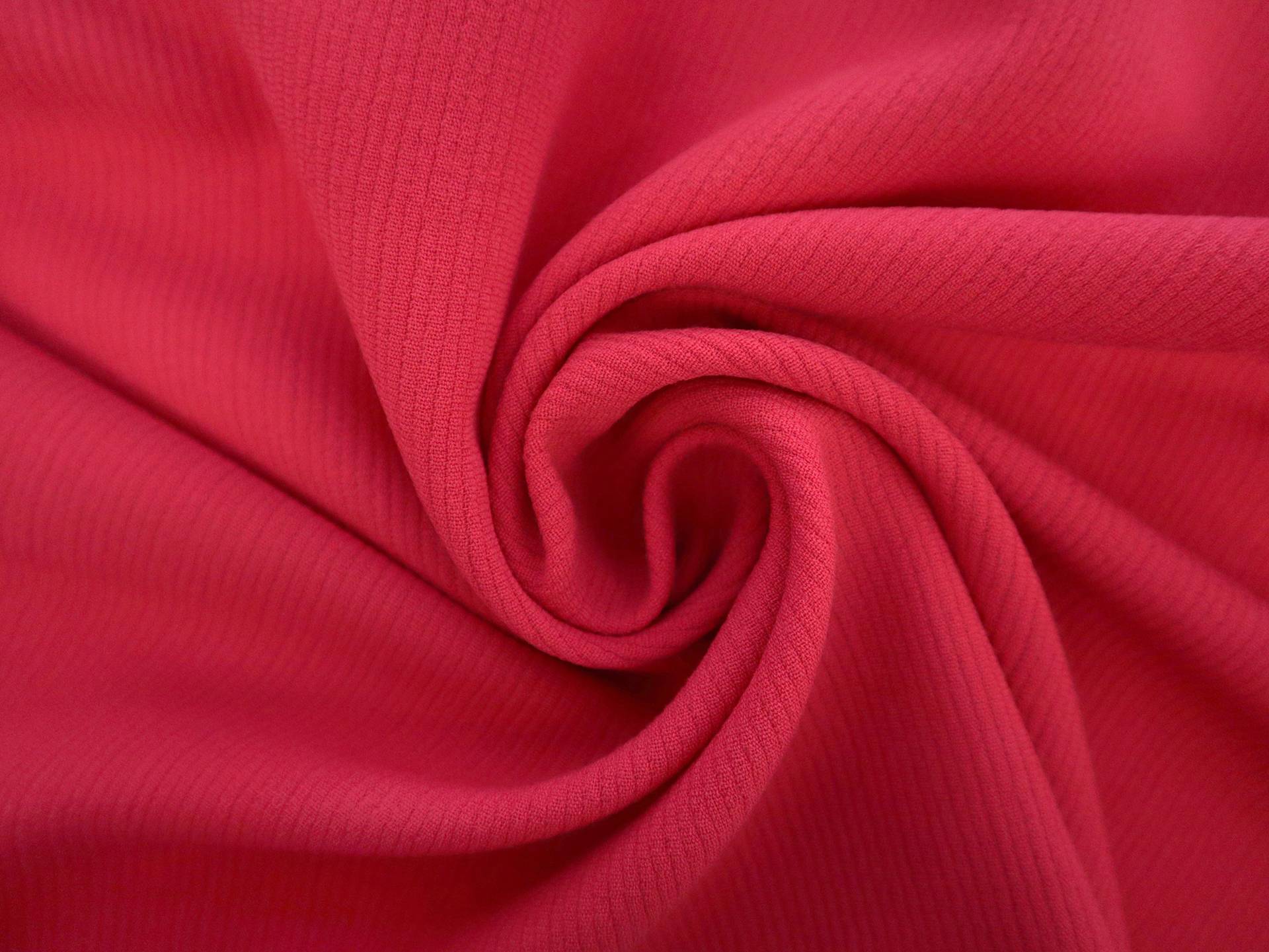 Wool Ottoman in Ruby Red