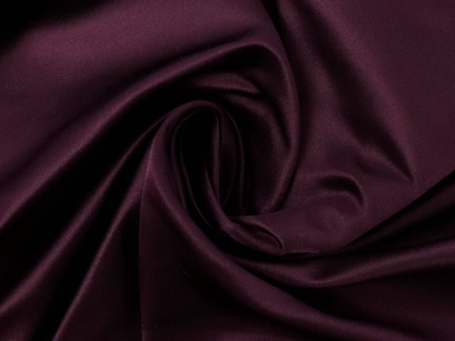 Silk and Rayon Duchesse Satin in Eggplant