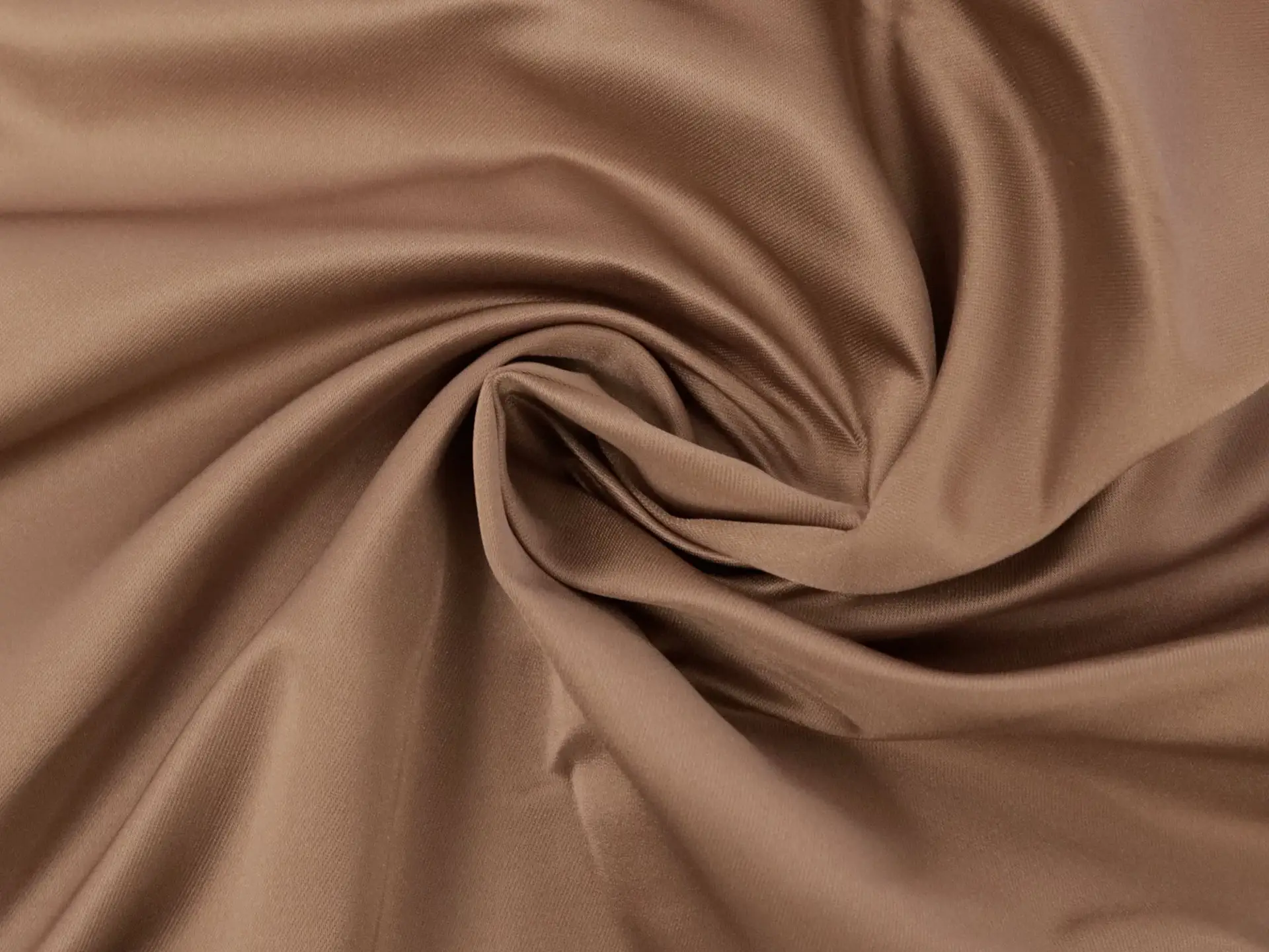 Silk and Rayon Duchesse Satin in Dark Taupe