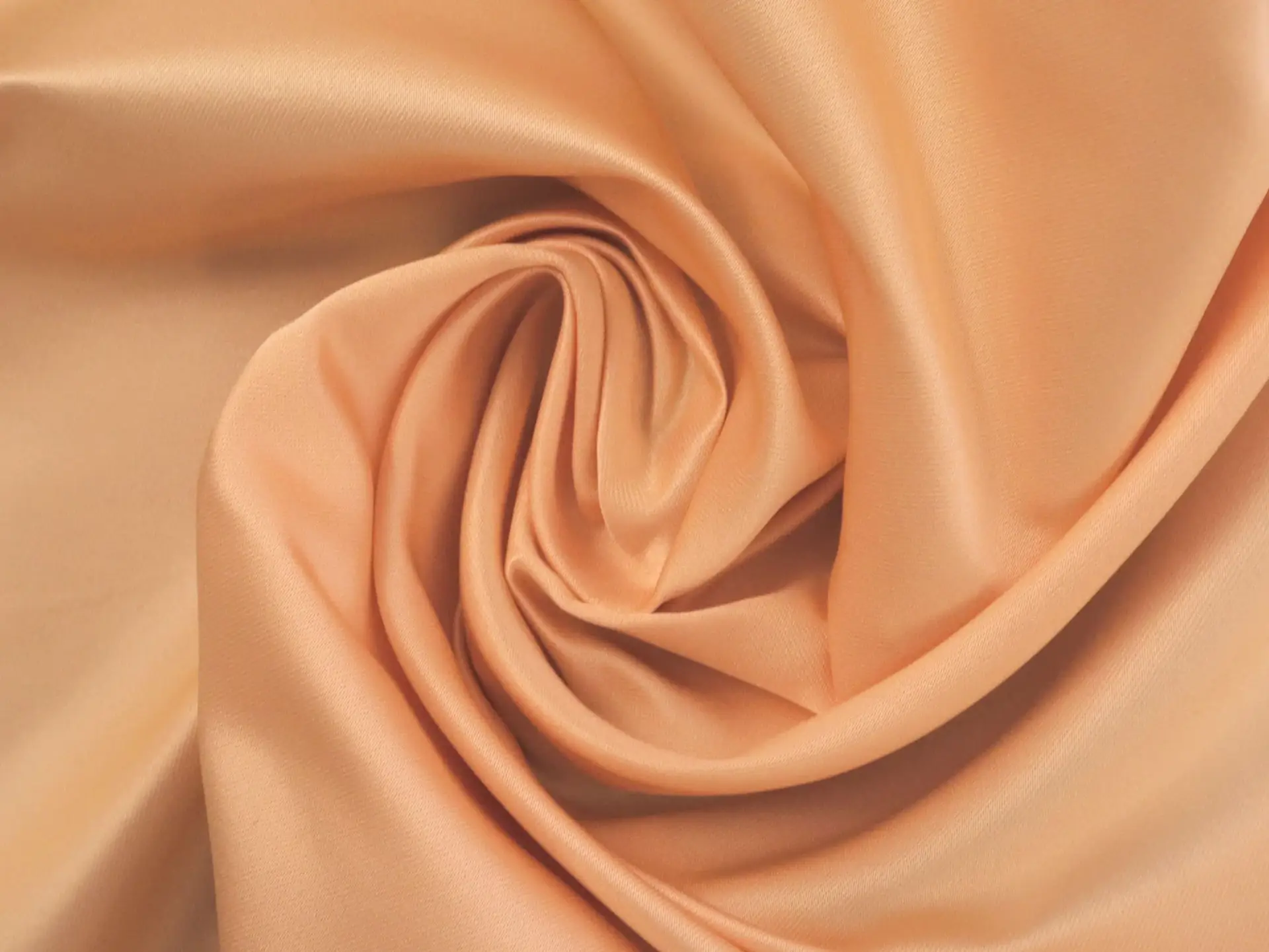 Silk and Duchesse Satin in Peach