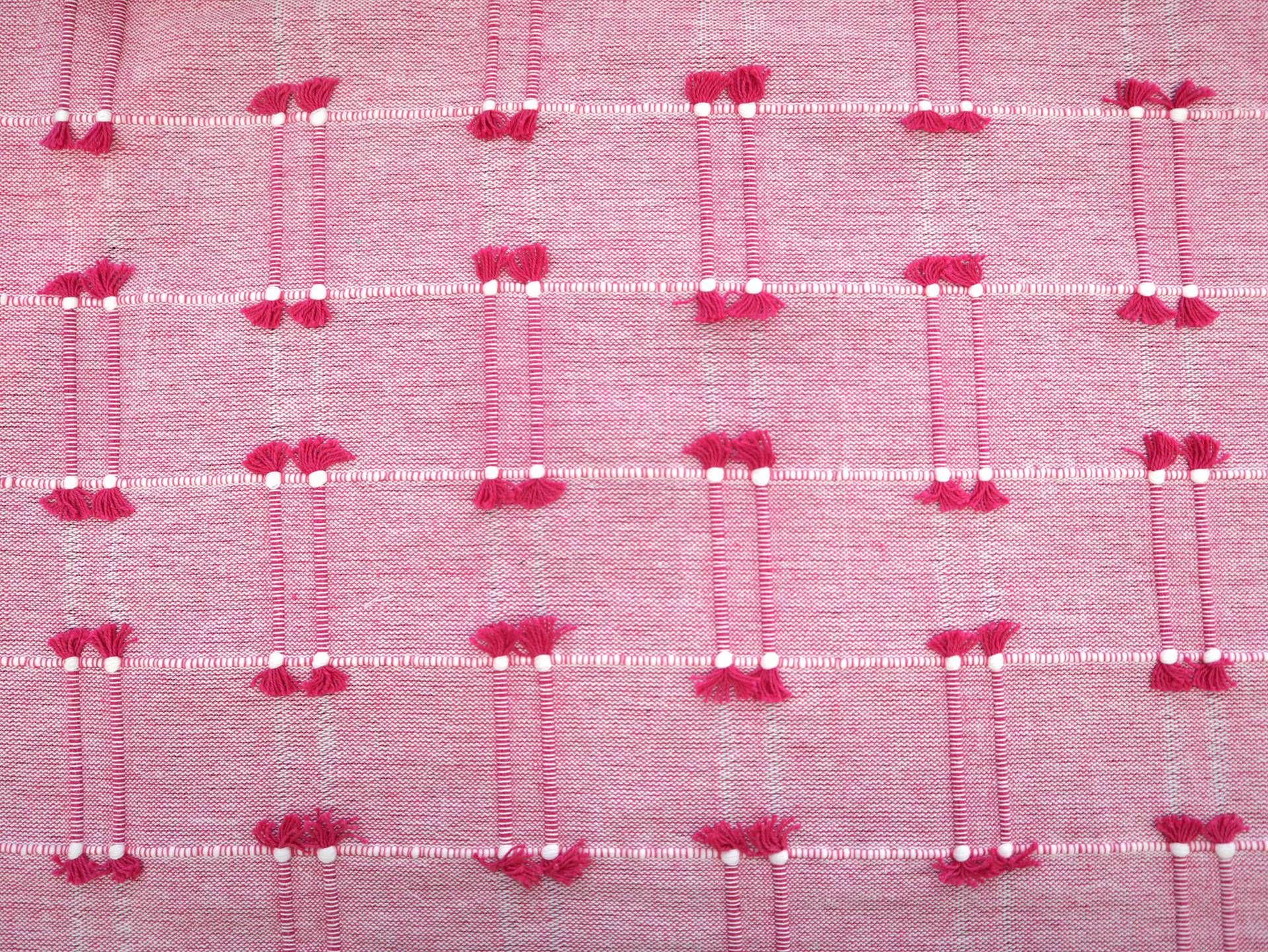 Cotton Novelty with Pink Tassles